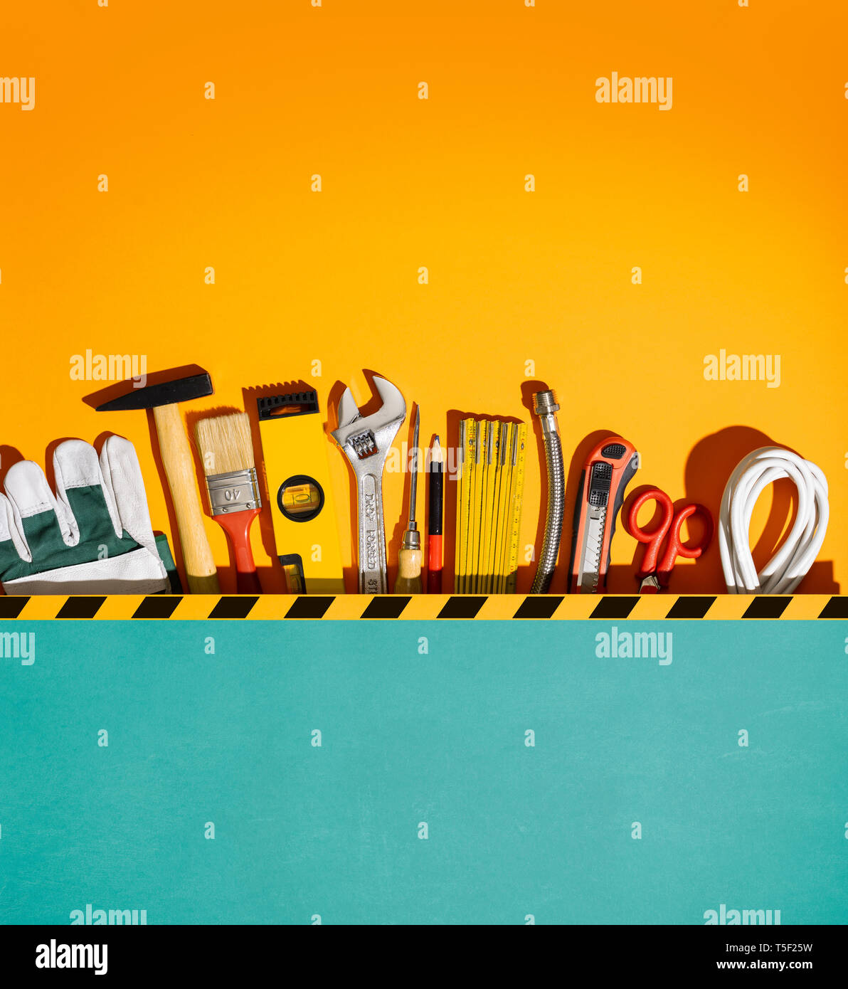 DIY and home renovation hardware tools collection and blank copy space Stock Photo Alamy