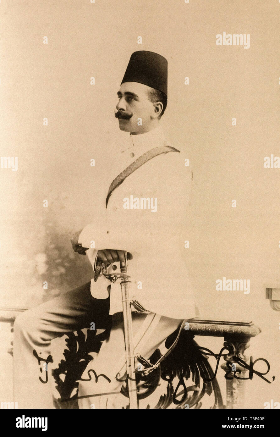 Mahdist war - Prince Francis of Teck who served the Egyptian cavalry and was mentioned twice in expeditions Stock Photo
