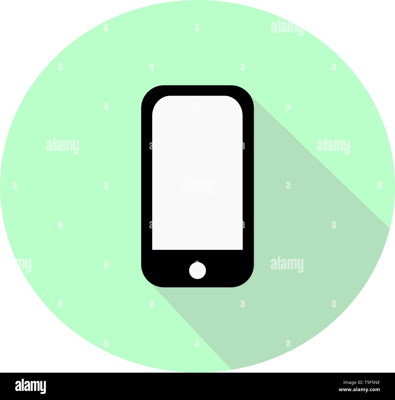 icon smart phone vector on white background. Stock Vector