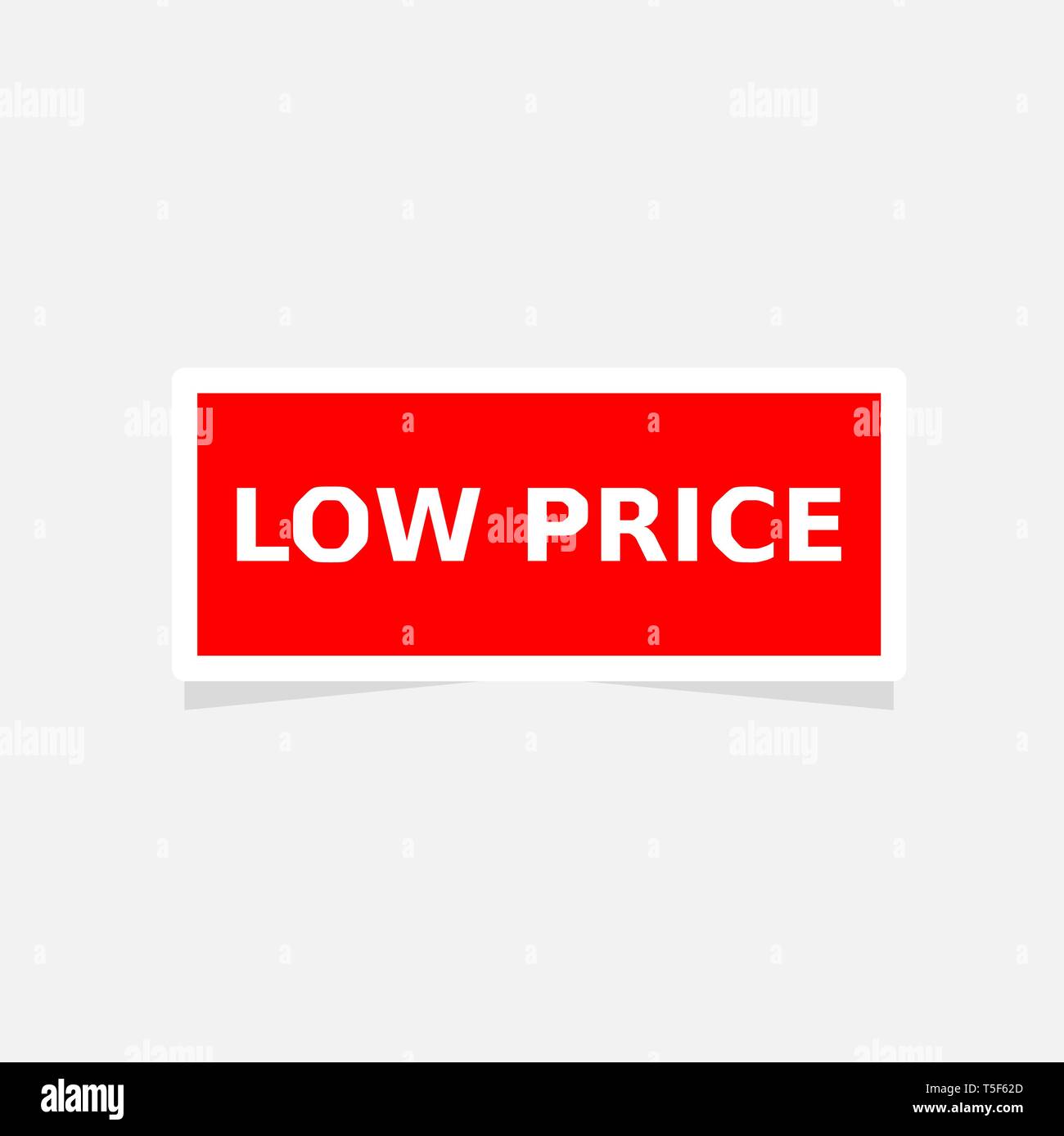 sticker label low price vector Stock Vector Image & Art Alamy