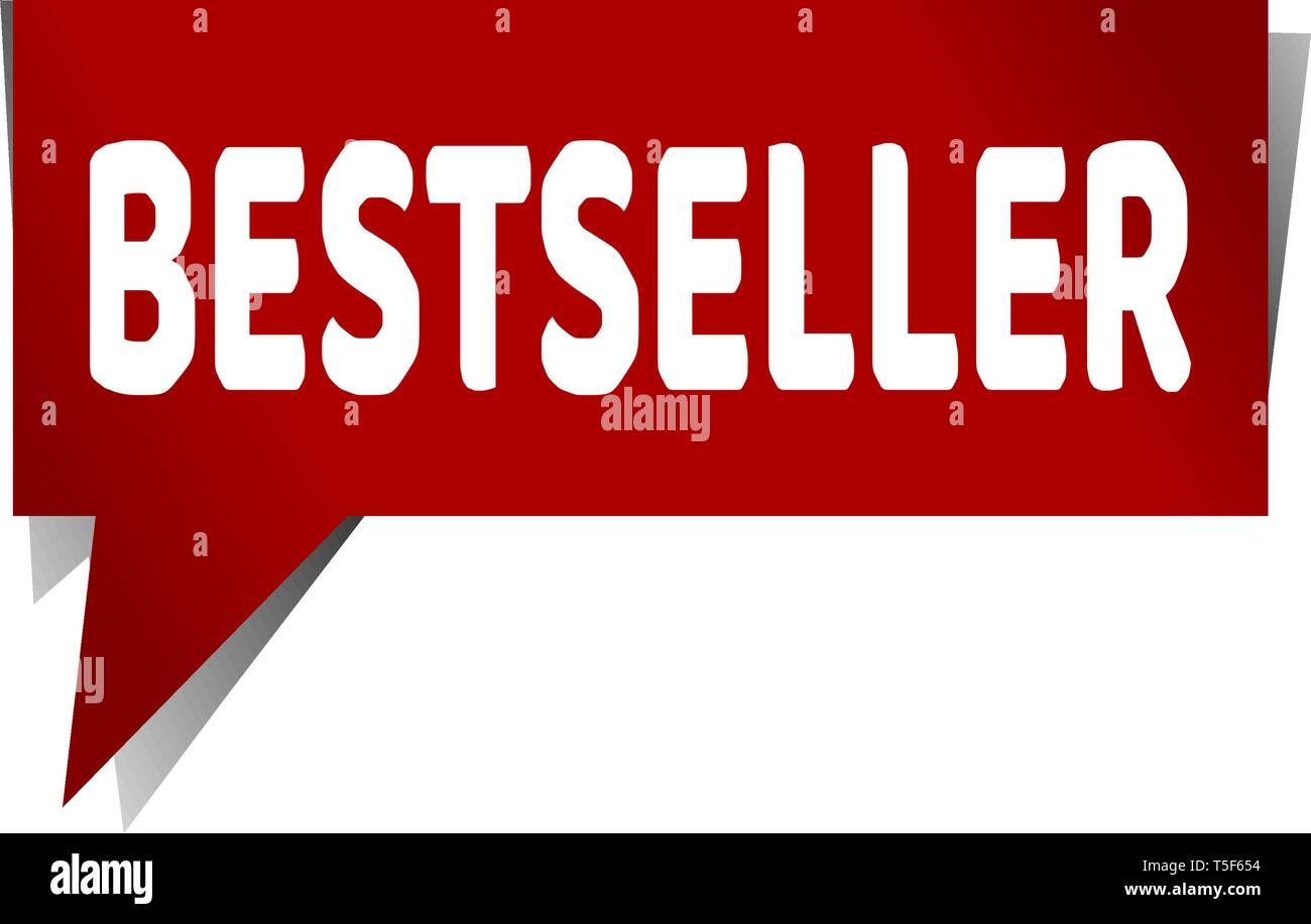 speech bestseller vector on the white background. Stock Vector
