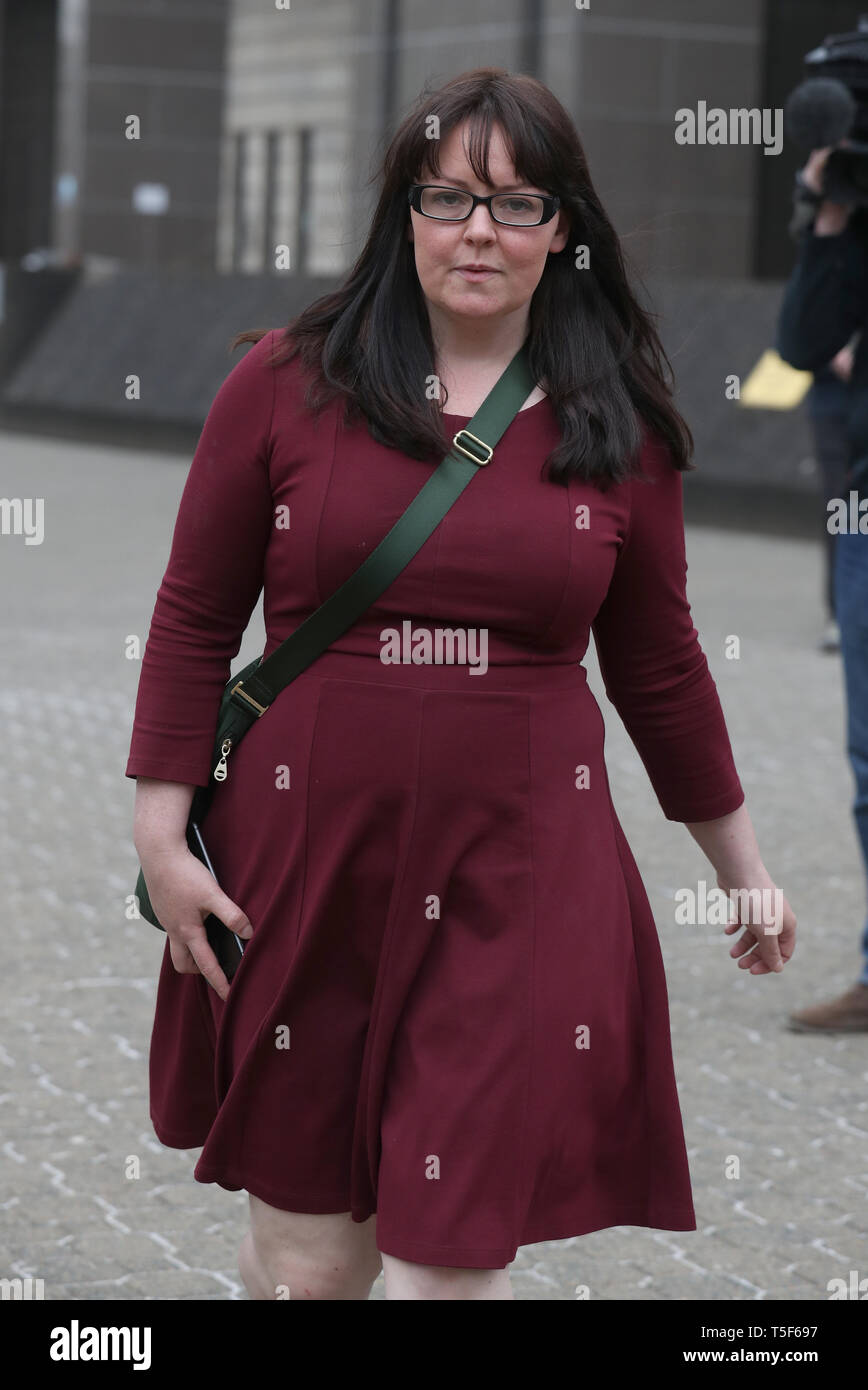 Former Snp Mp Natalie Mcgarry Leaving Glasgow Sheriff Court Where She Has Admitted Embezzling