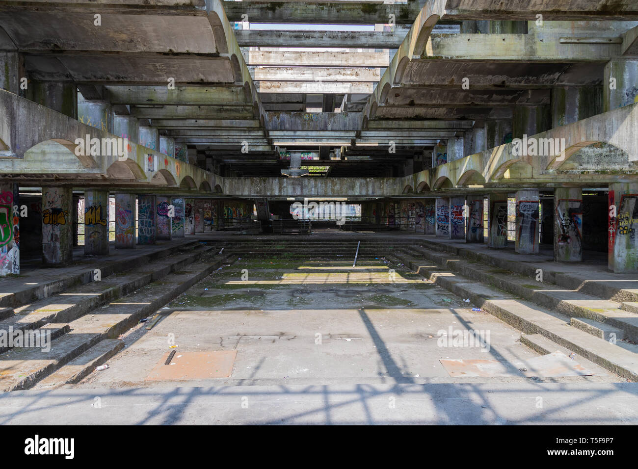 St. Peter's Seminary in Cardross is a disused seminary owned by the Archdiocese of Glasgow. The category A listed building closed in the late 1980s Stock Photo