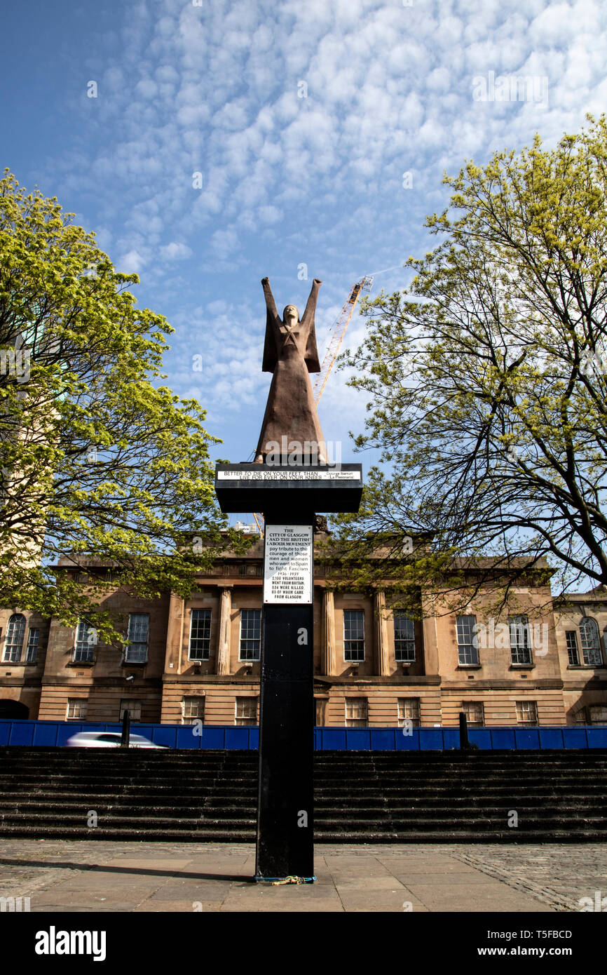 Spanish civil war memorial glasgow hires stock photography and images