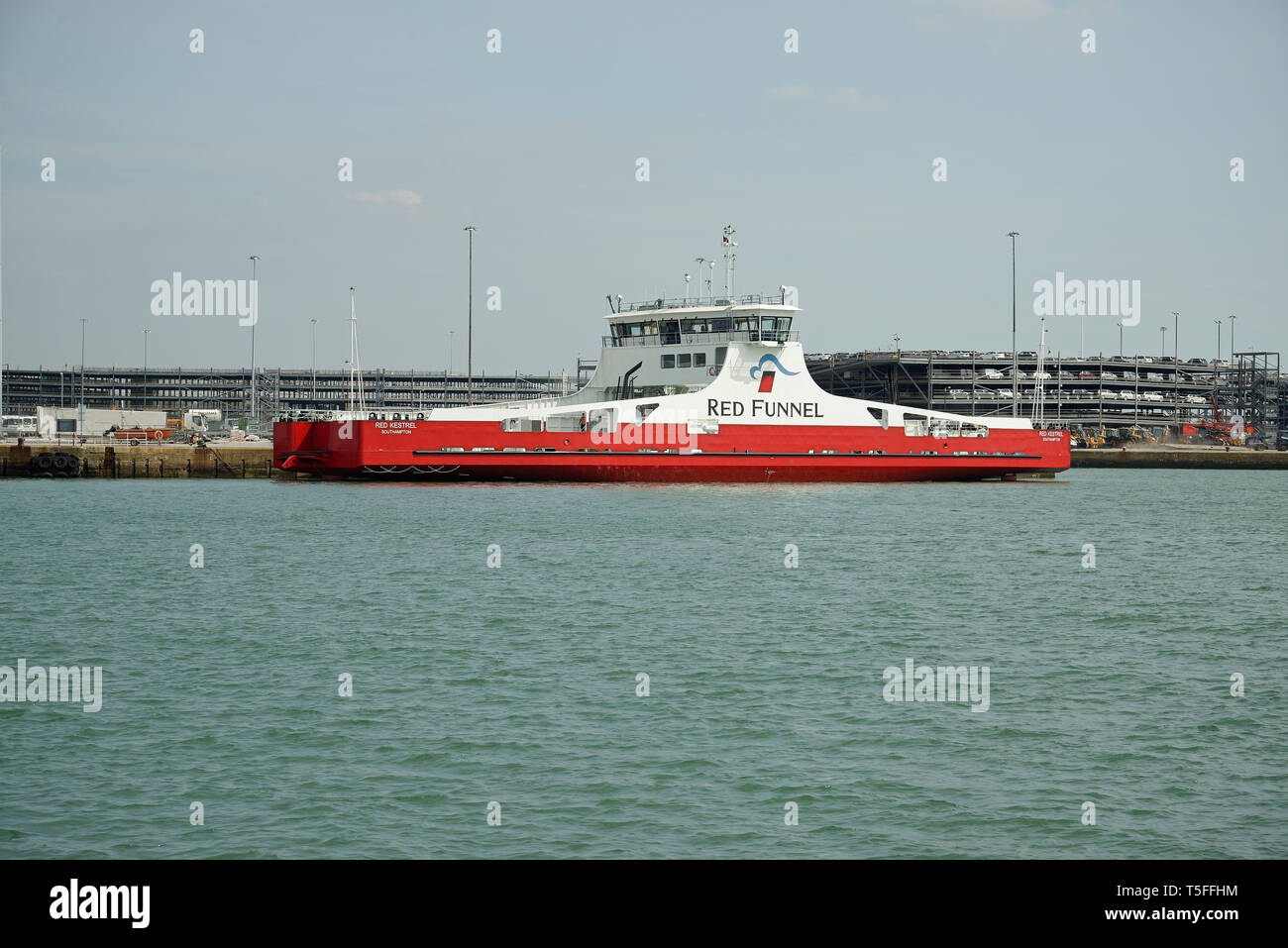 Red Funnel ferry in Southampton Stock Photo Alamy