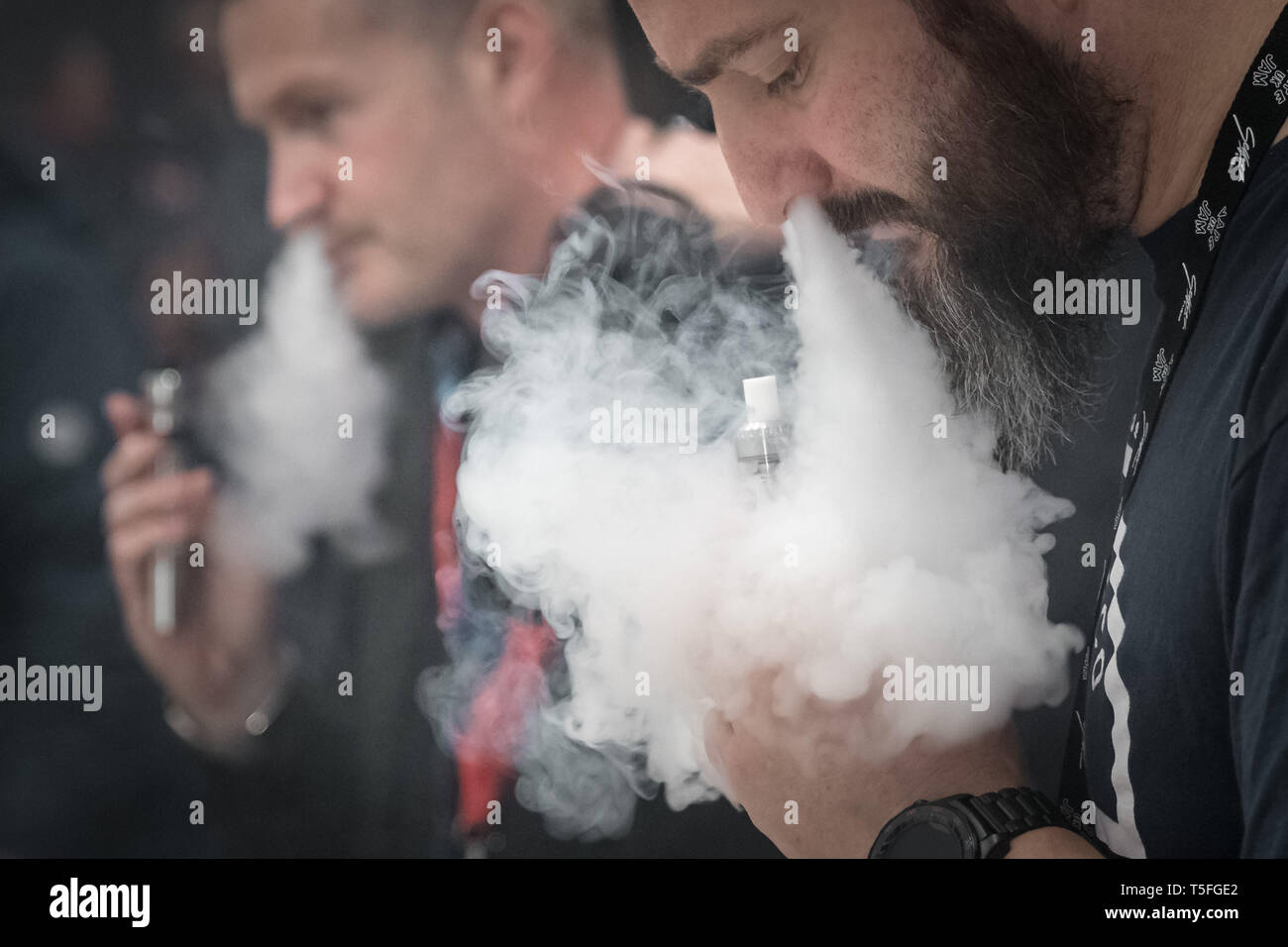 Vape Jam UK convention at ExCeL London, UK Stock Photo