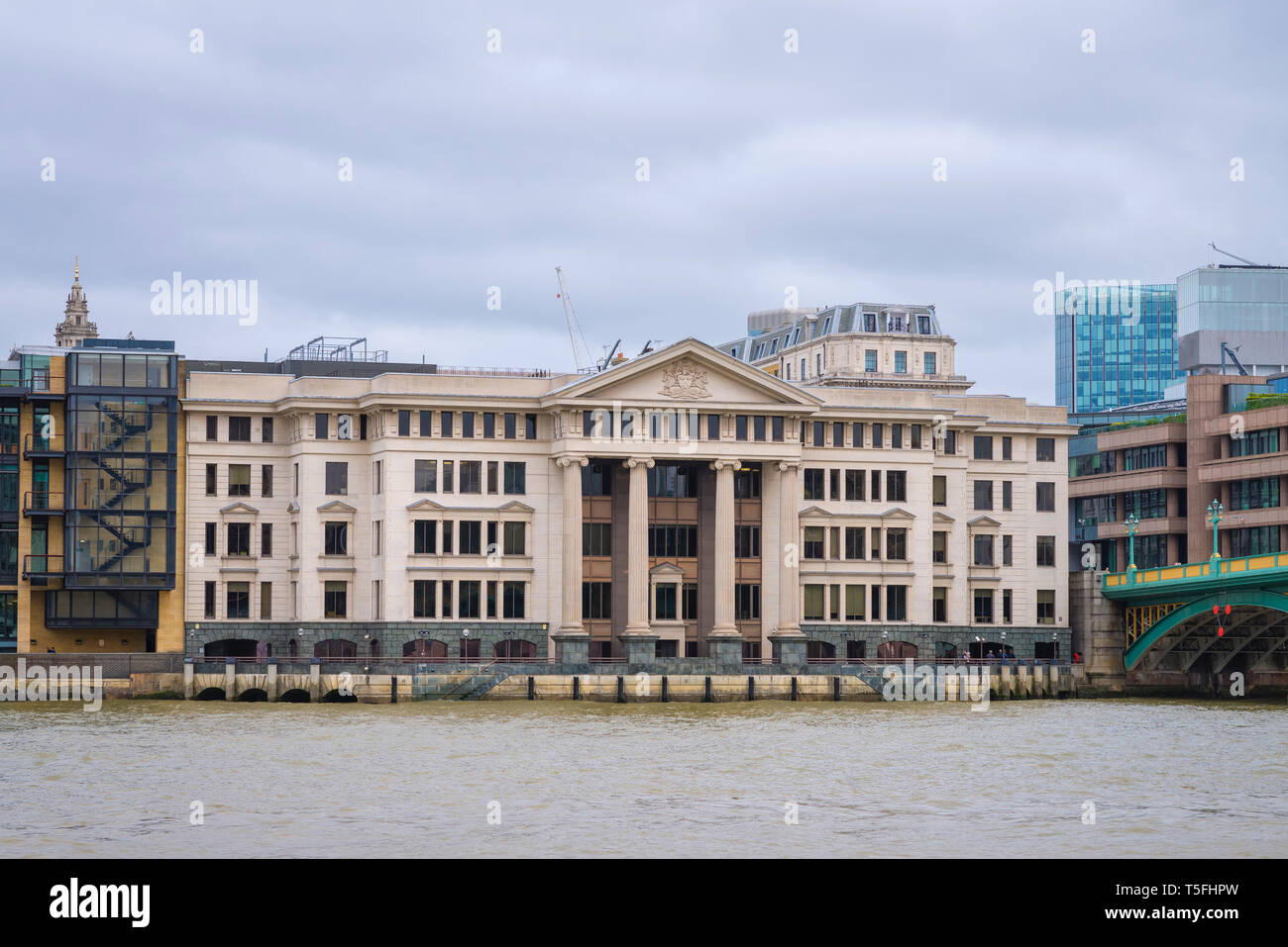 The Vintners' Hall by the River Thames in London, England Stock Photo