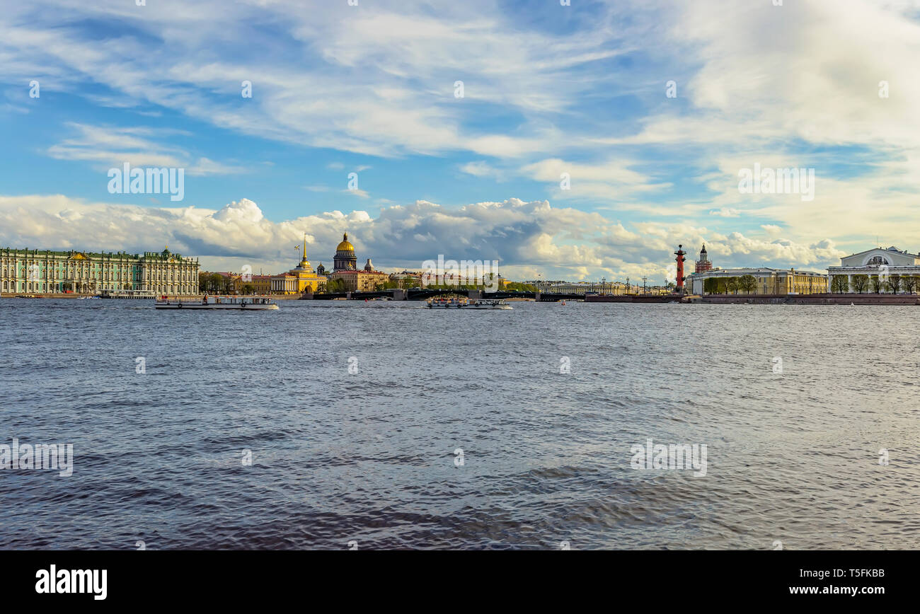 Peter and Paul fortress on hare island in St. Petersburg. Stock Photo