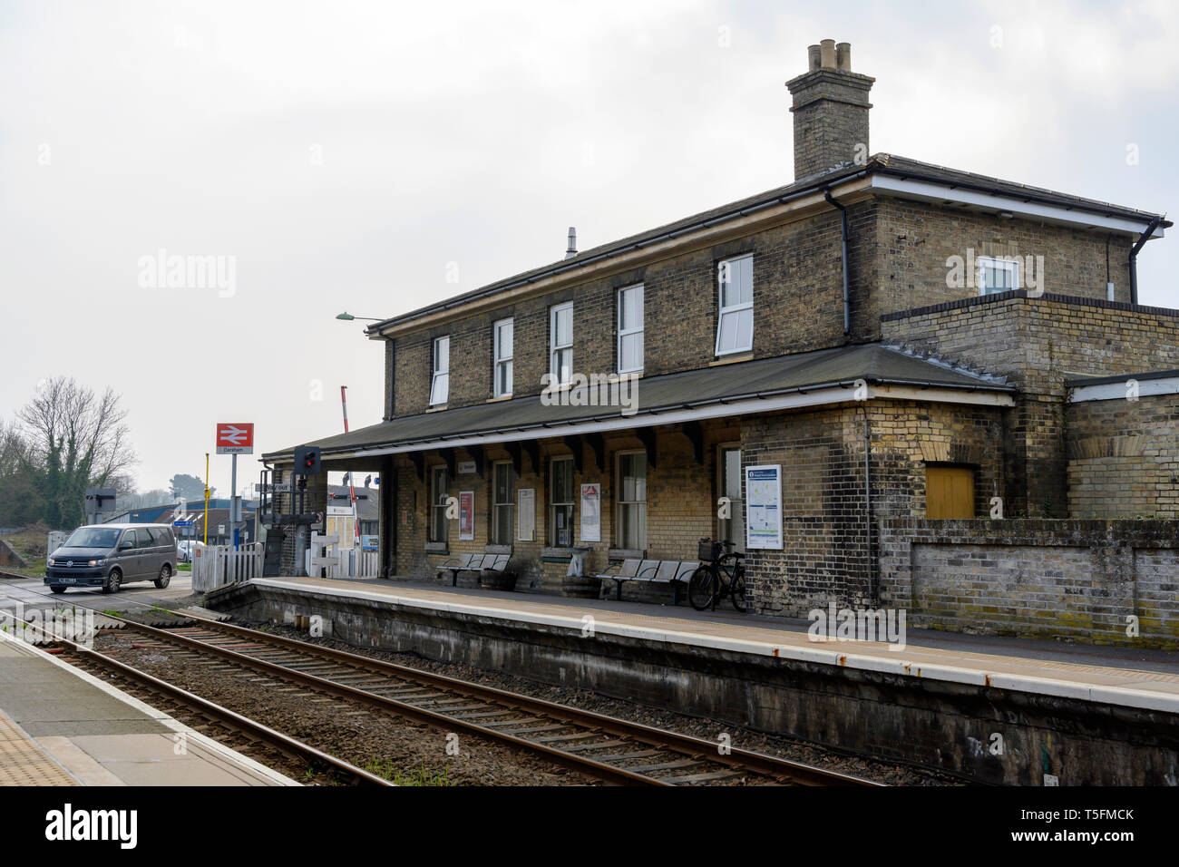 Darsham railway station on the East Suffolk branch line, England. Stock Photo