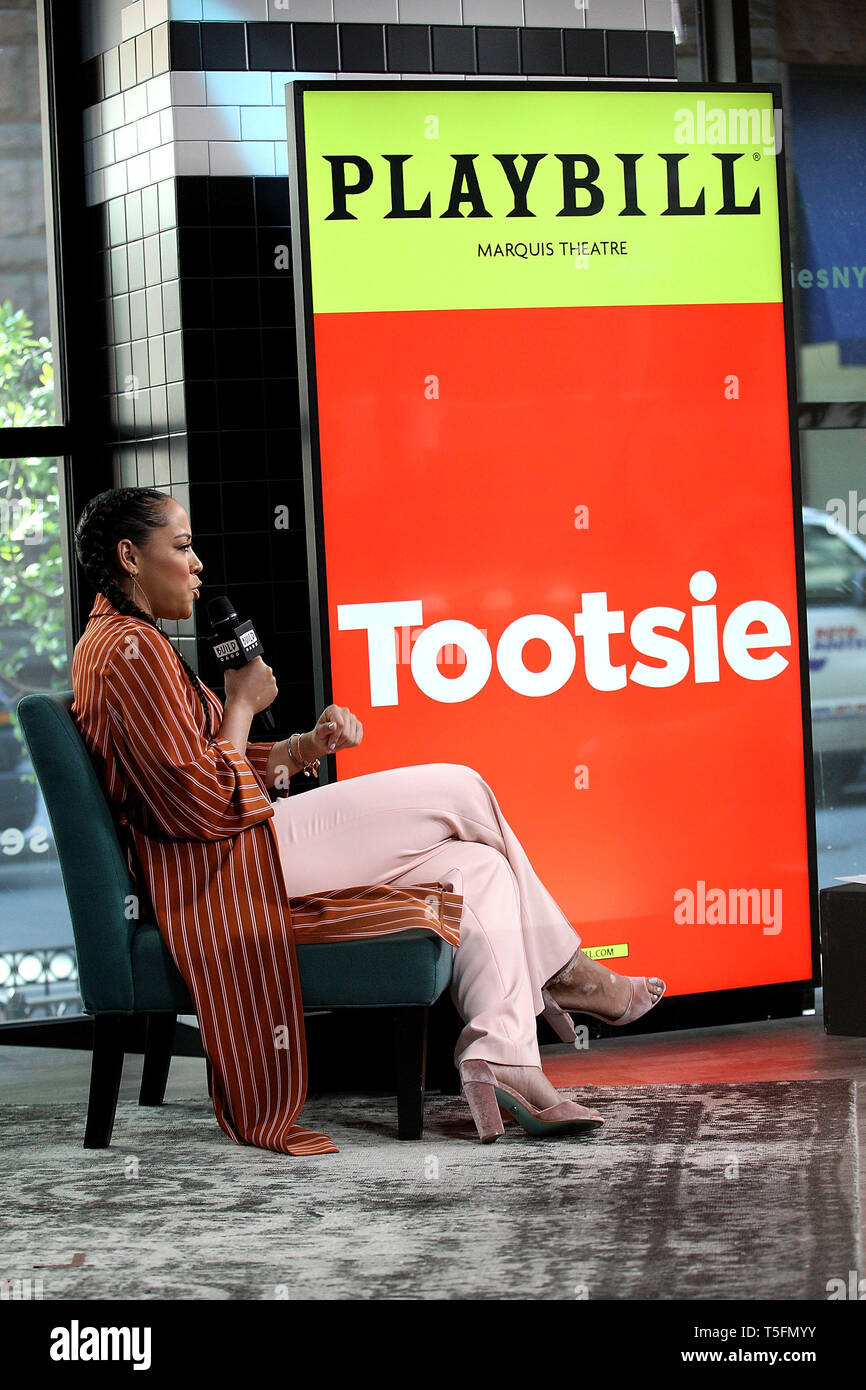 New York, USA. 24 Apr, 2019. Lilli Cooper at BUILD Series, discussing