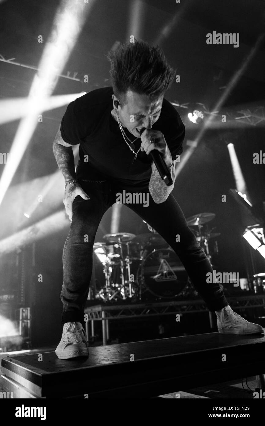 Papa roach live at Manchester Academy April 2019 Stock Photo