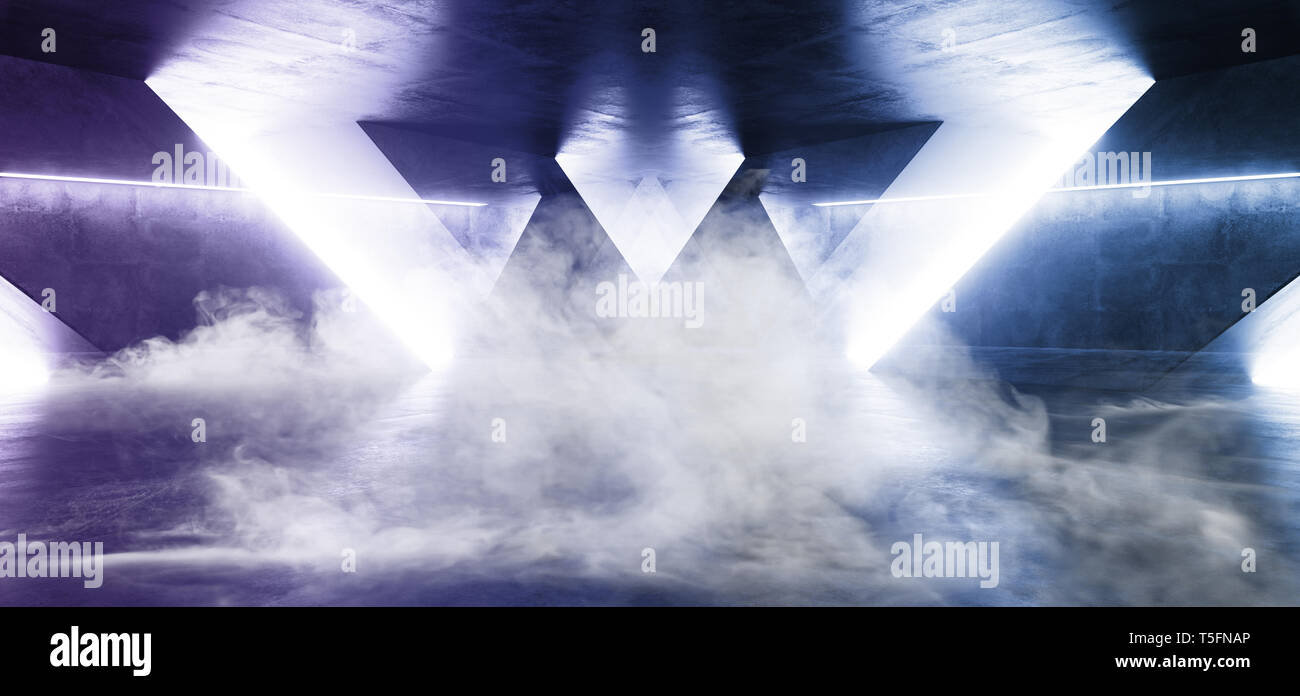 Smoke Fog Smoke Sci Fi Futuristic Alien Spaceship Bright Cement