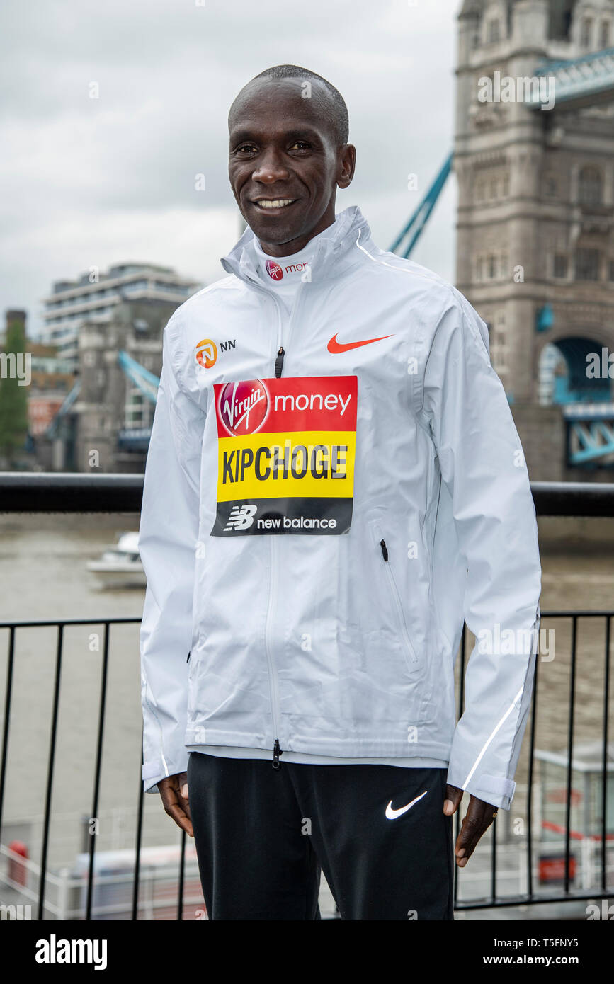 Eliud Kipchoge seen during the Elite men s photocall ahead of