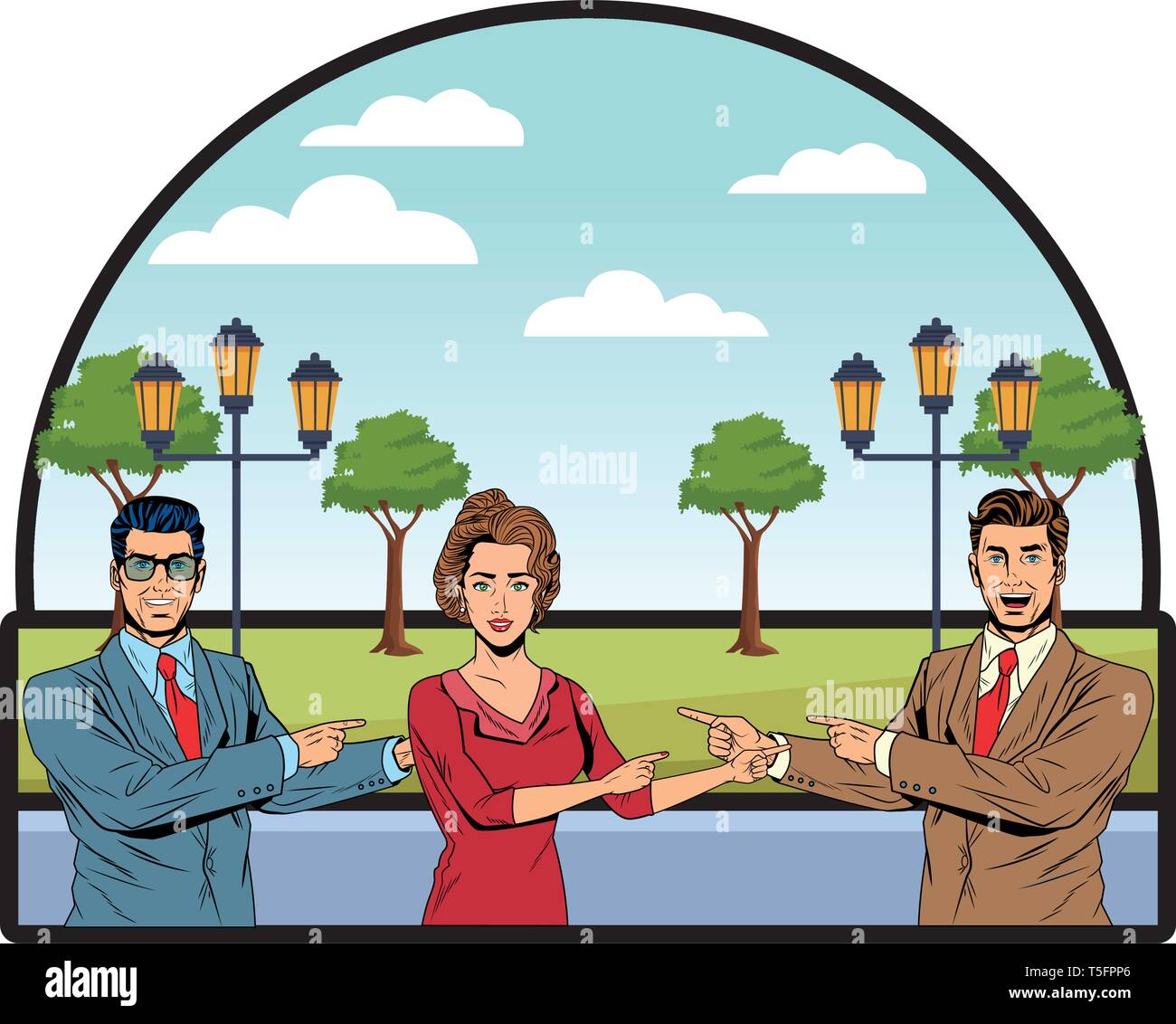 business people pointing each other Stock Vector Image & Art - Alamy