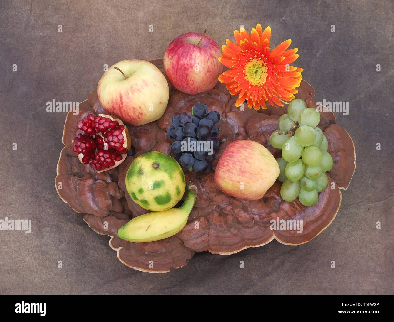 Fruits and flower, visakhapatnam, andhra pradesh, India, Asia Stock Photo