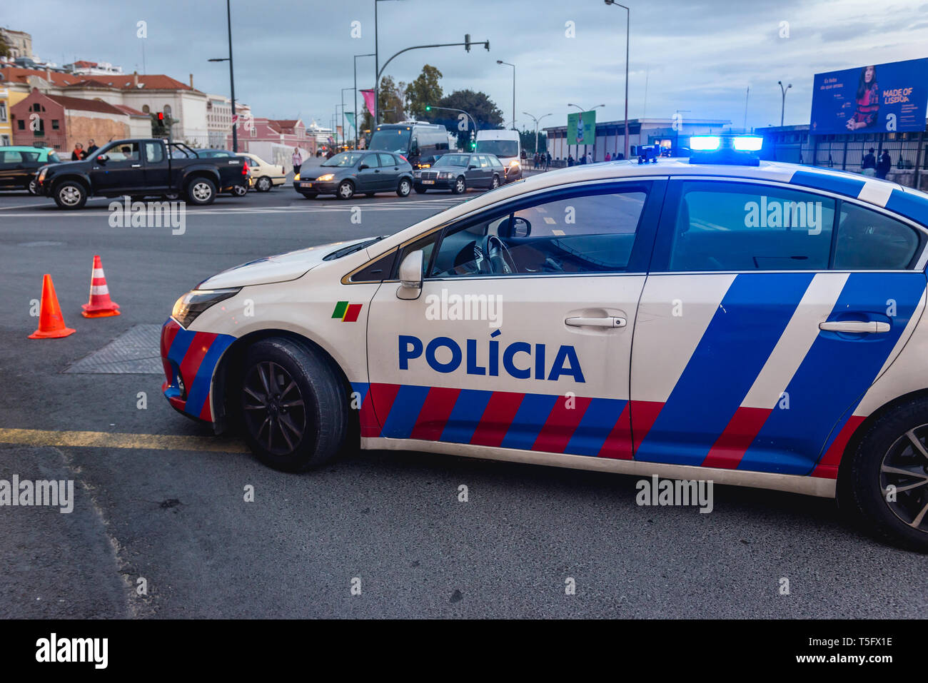 LISBON, PORTUGAL - JUNE 5, 2018: Dacia and BMW cars of Portugal