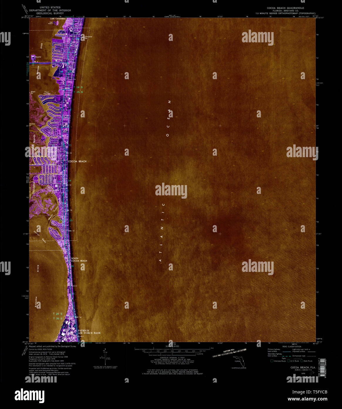 Cocoa beach florida map hires stock photography and images Alamy