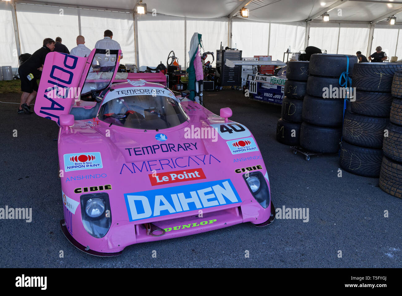 LE MANS, FRANCE, July 6, 2018 Le Mans Classic on the circuit of the