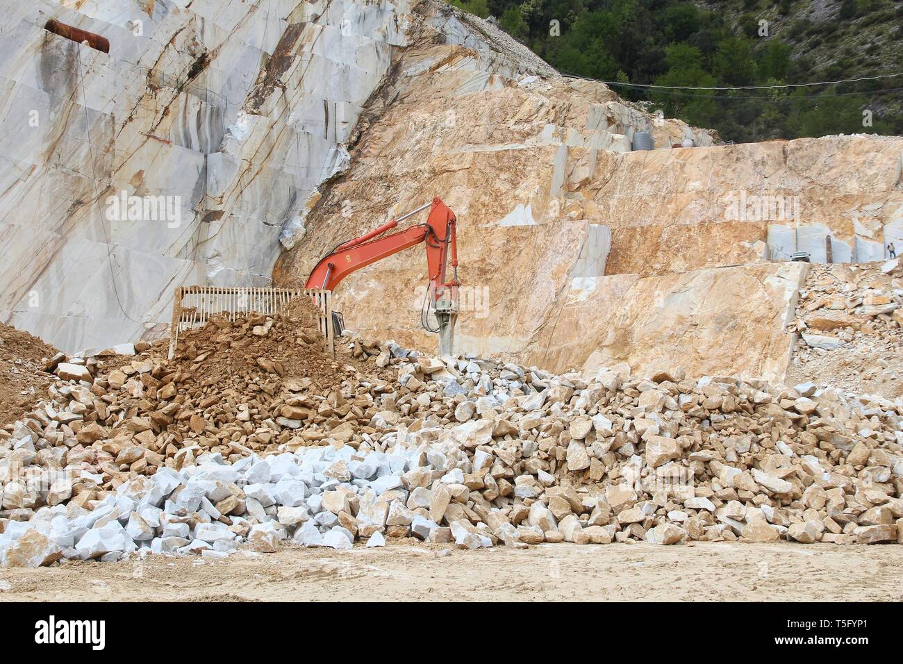 Marble quarry of Carrara, Italy. Stoneworking industry Stock Photo Alamy