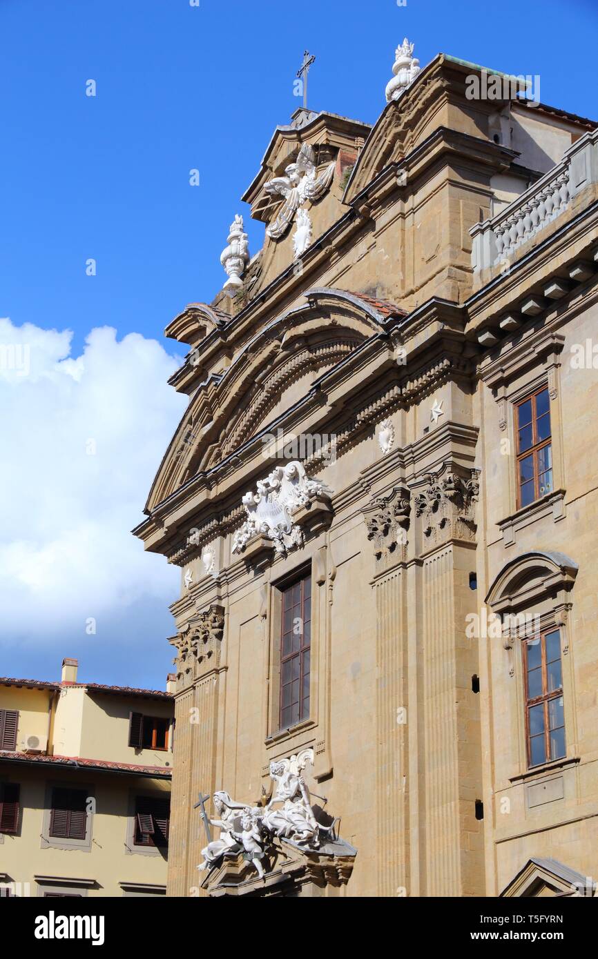 Saint Firence church in Florence Old Town, Italy. Stock Photo