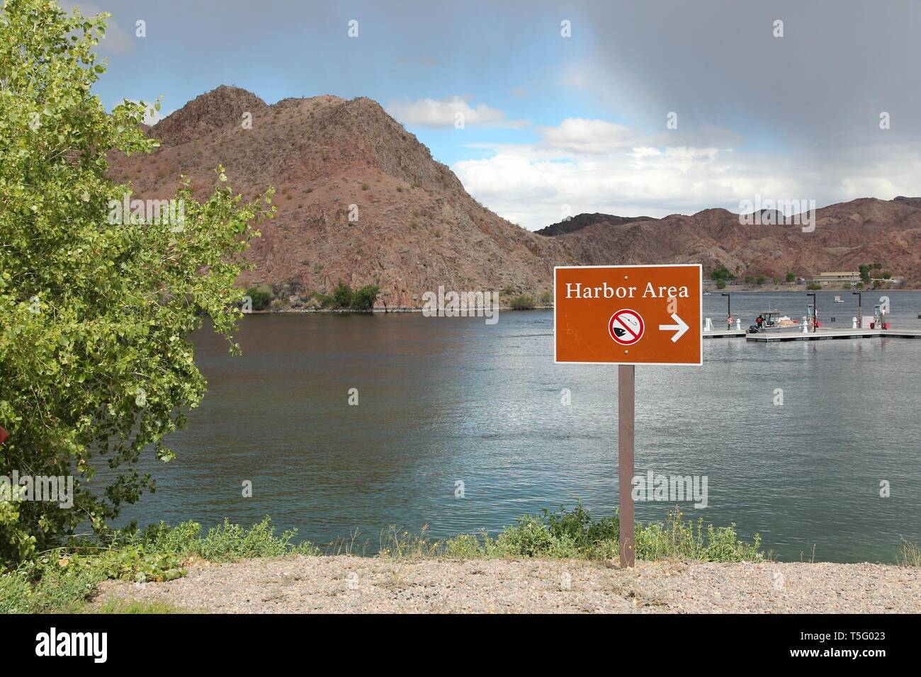 Willow Beach marina Colorado River in Arizona Stock Photo Alamy