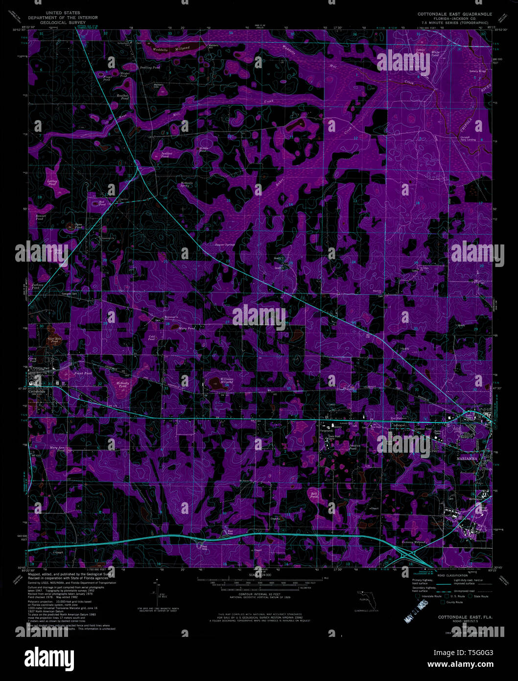 Cottondale map hires stock photography and images Alamy
