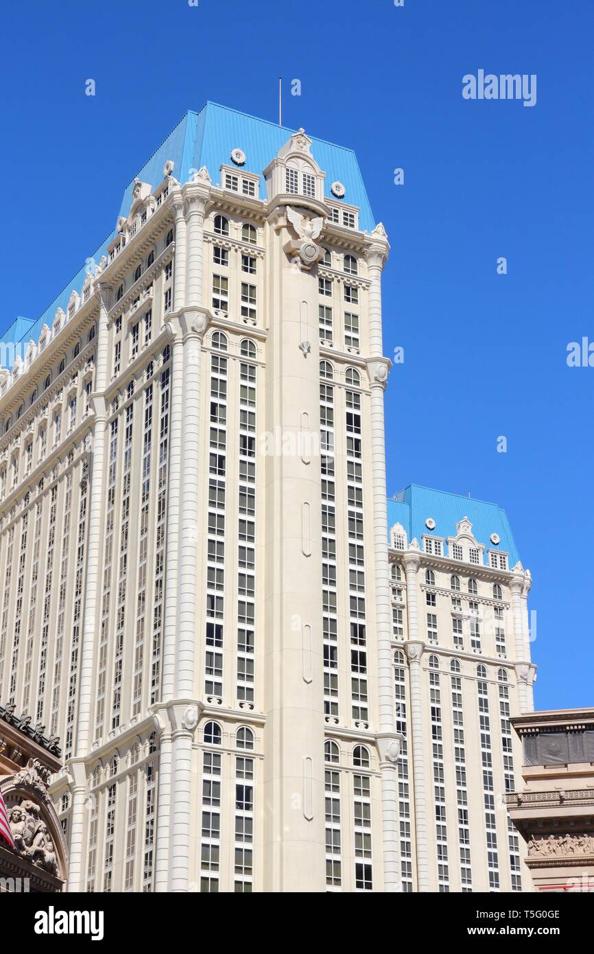 Las Vegas Usa April 14 2014 Paris Las Vegas Hotel View