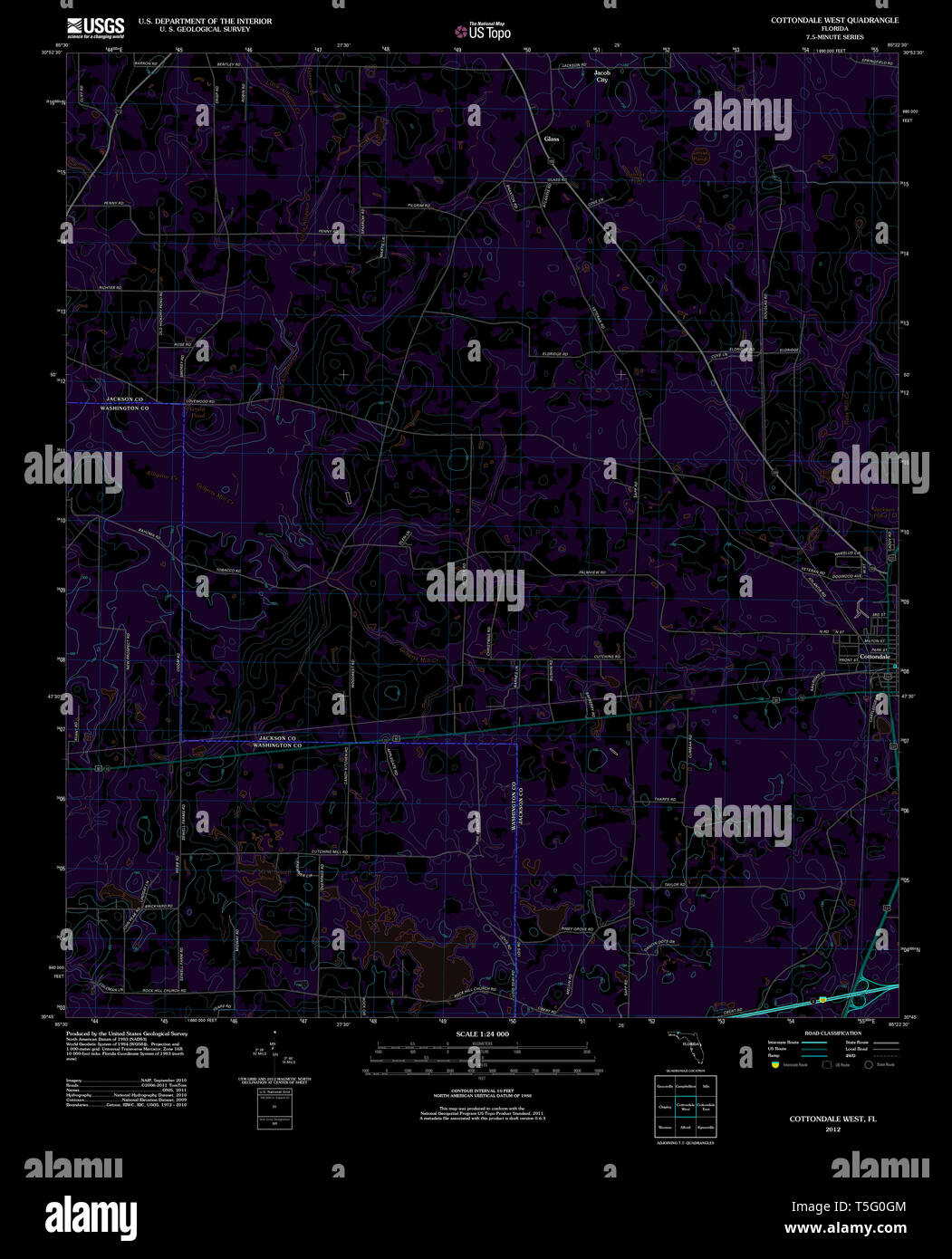 Cottondale map hires stock photography and images Alamy