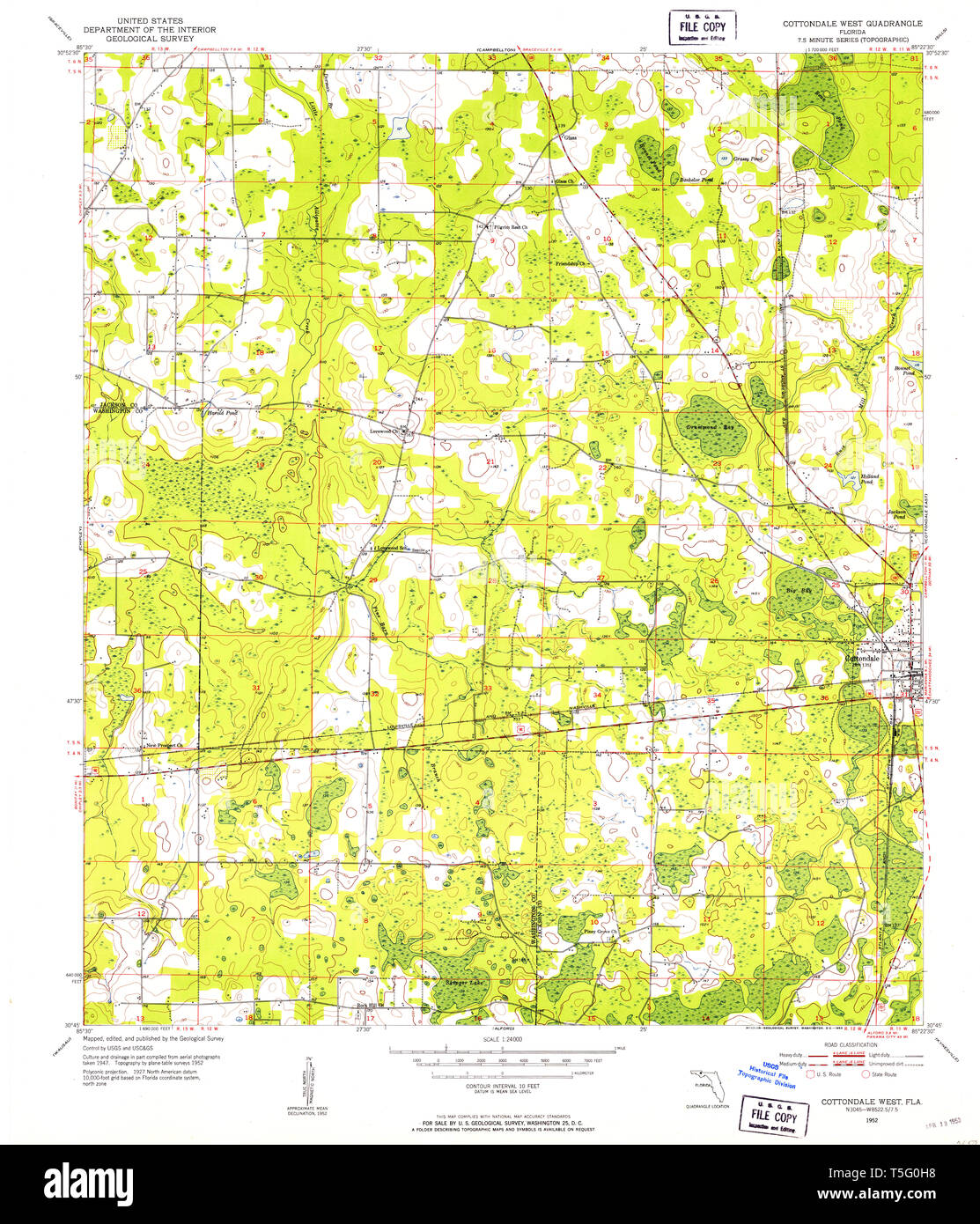 Cottondale map hires stock photography and images Alamy
