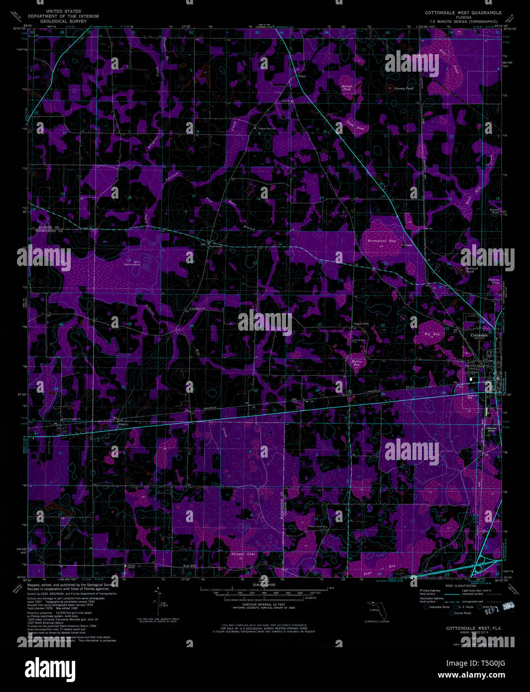 Cottondale map hires stock photography and images Alamy