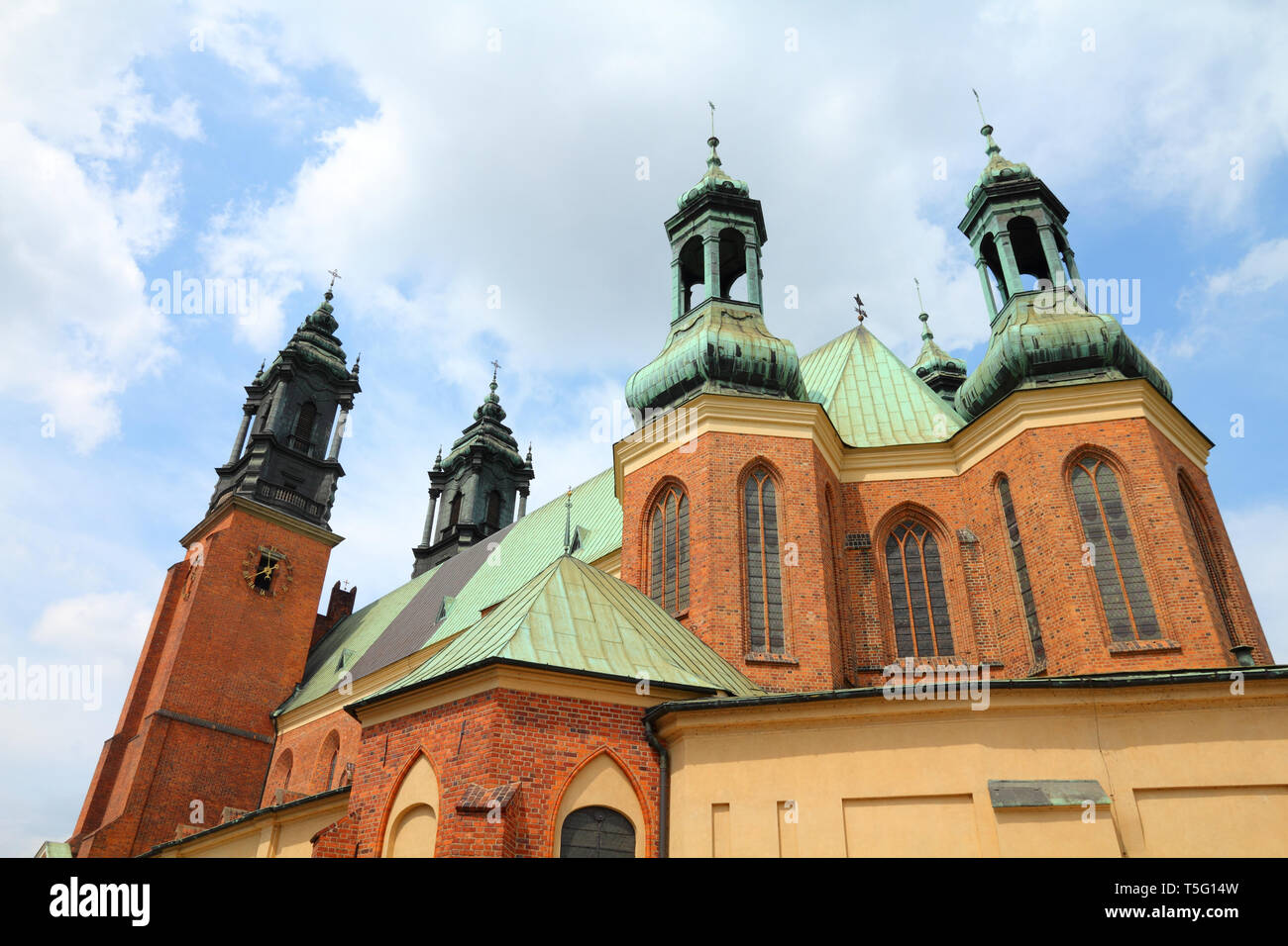 Poznan, Poland - city architecture. Greater Poland province (Wielkopolska). Roman Catholic Cathedral. Stock Photo