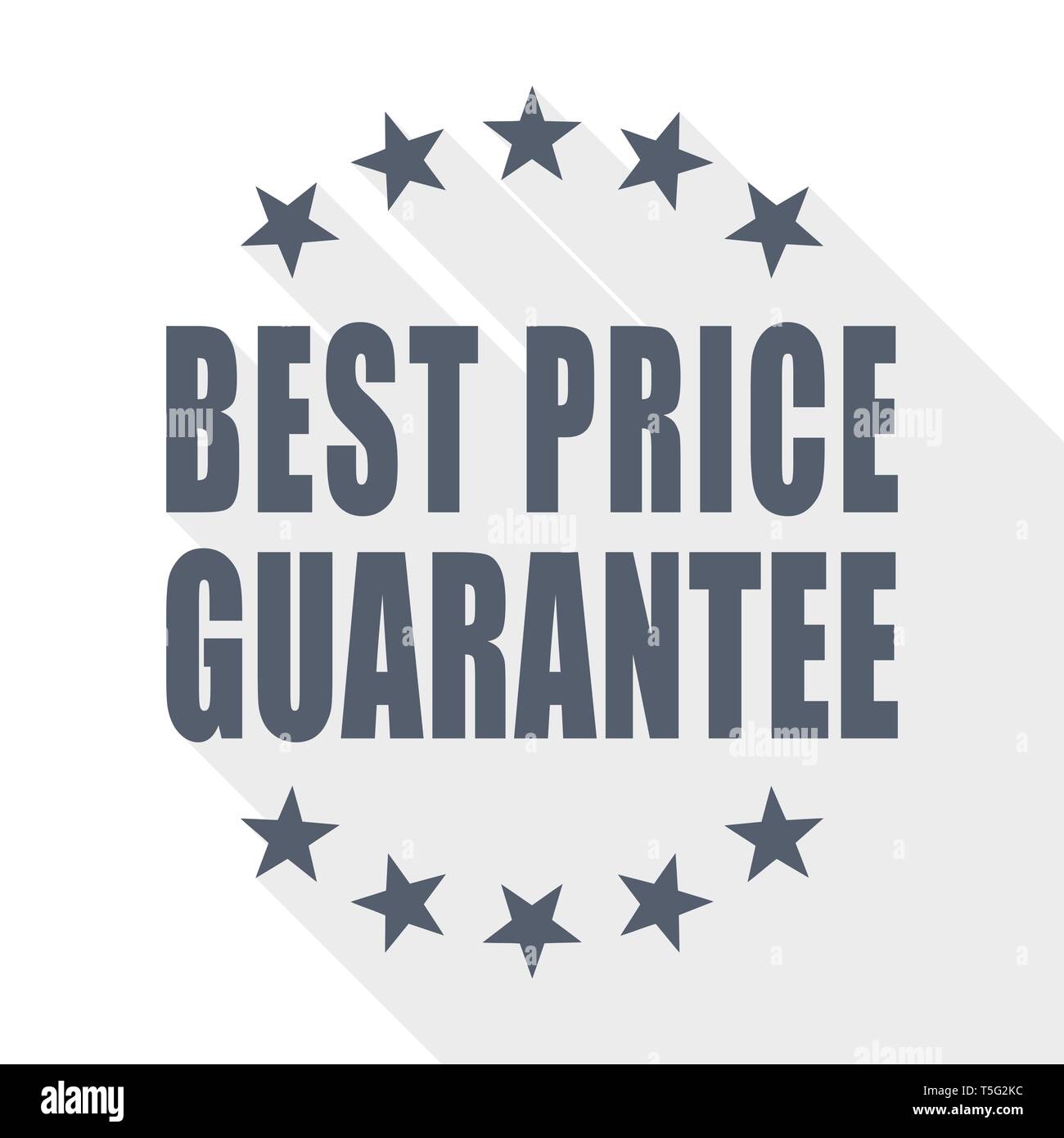 best price guarantee icon, flat design vector illustration Stock Vector