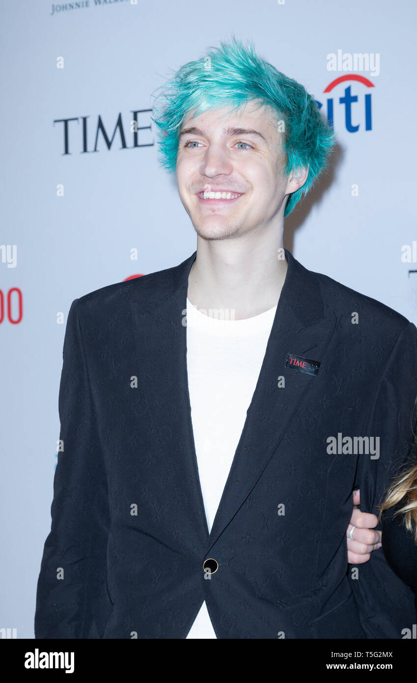 New York, NY - April 23, 2019: Richard Tyler Blevins aka Ninja and Jessica  Goch attend the TIME 100 Gala 2019 at Jazz at Lincoln Center Stock Photo -  Alamy