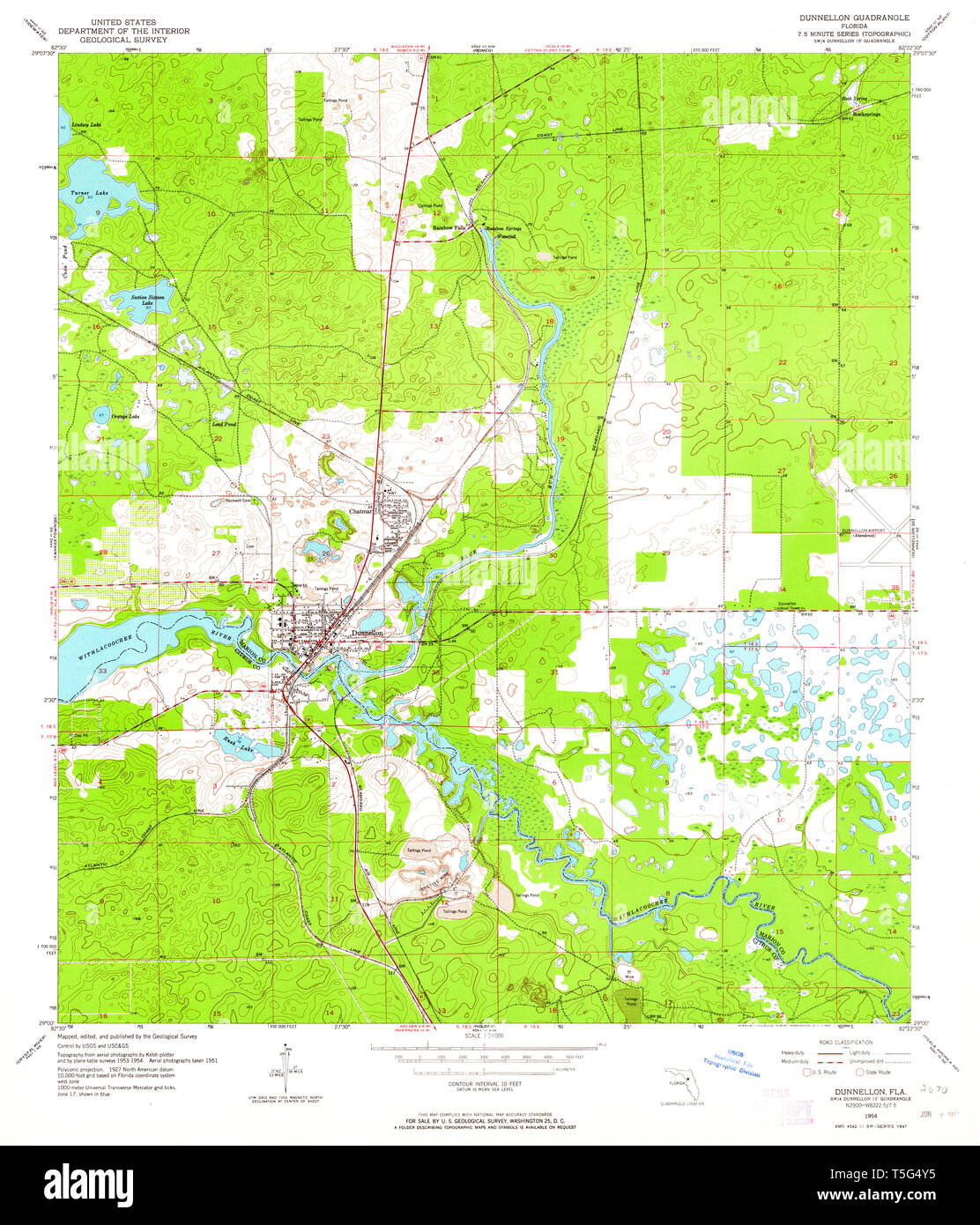 Dunnellon florida map hires stock photography and images Alamy