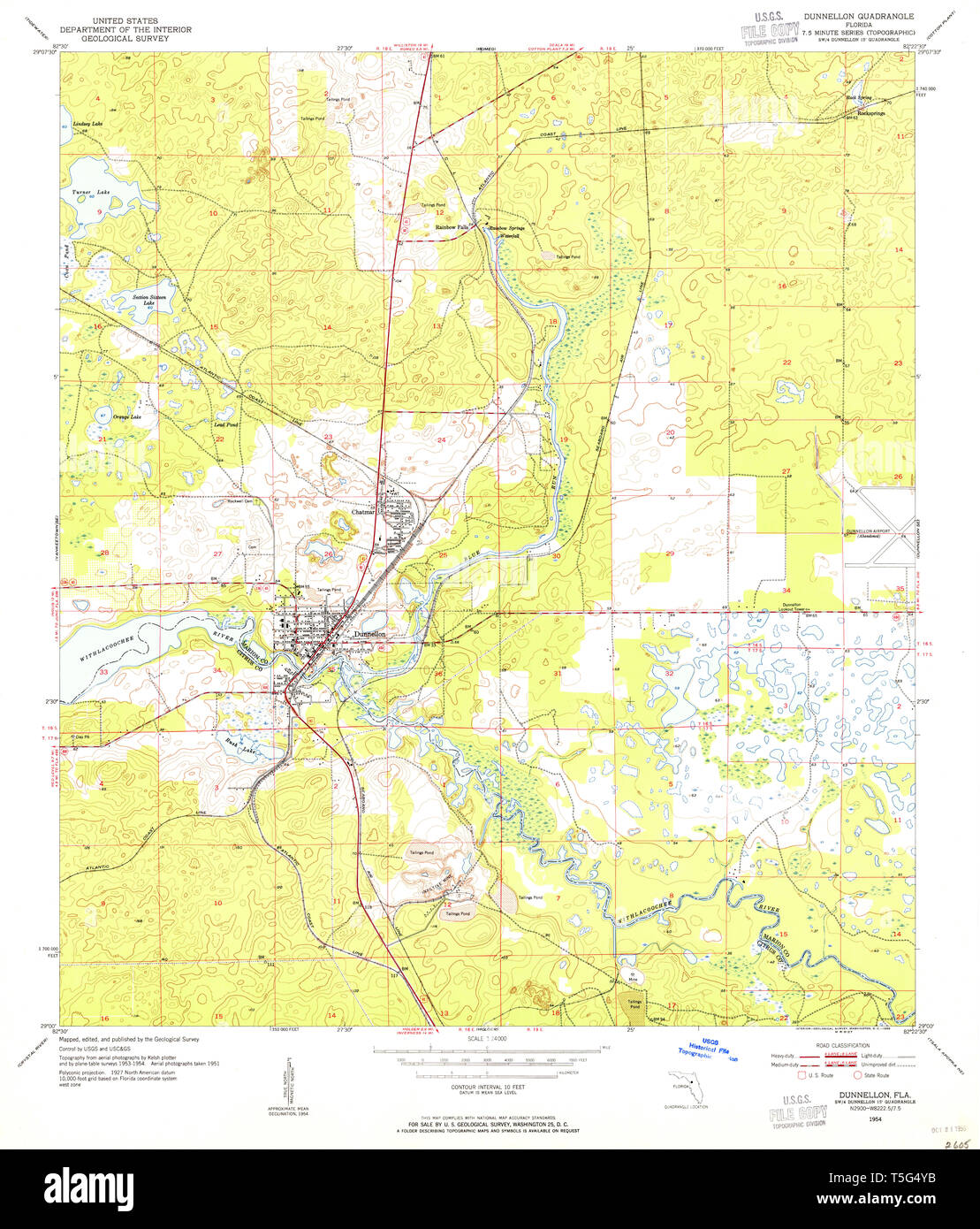 Dunnellon florida map hires stock photography and images Alamy