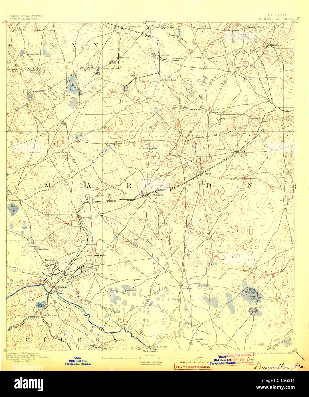 Map of dunnellon hires stock photography and images Alamy