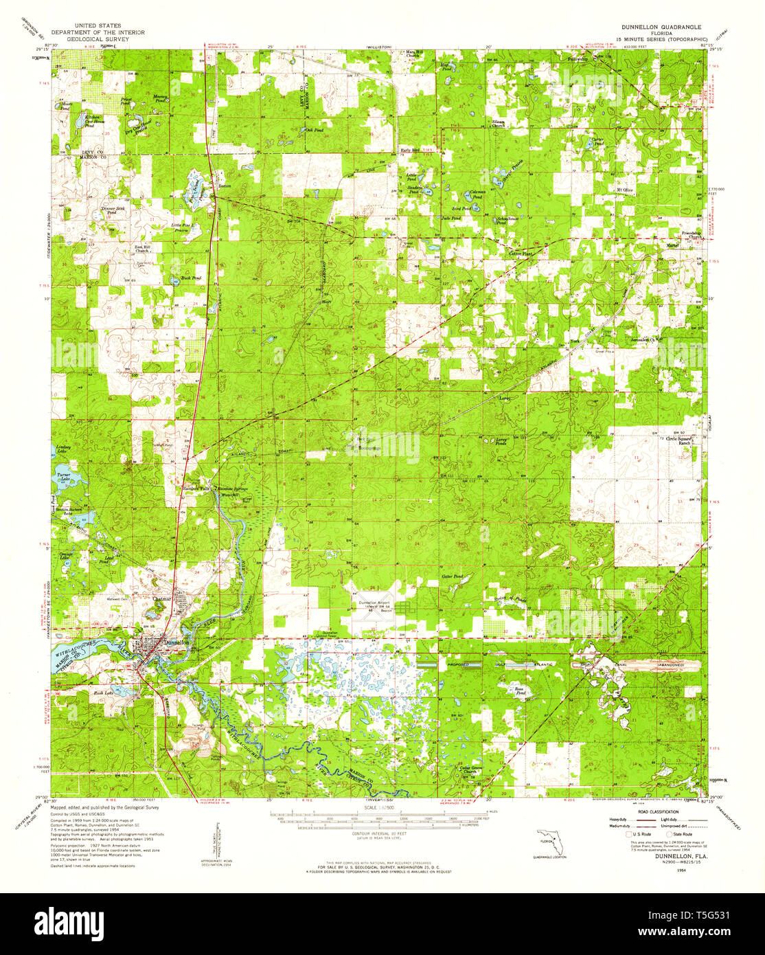 Map of dunnellon Cut Out Stock Images & Pictures Alamy