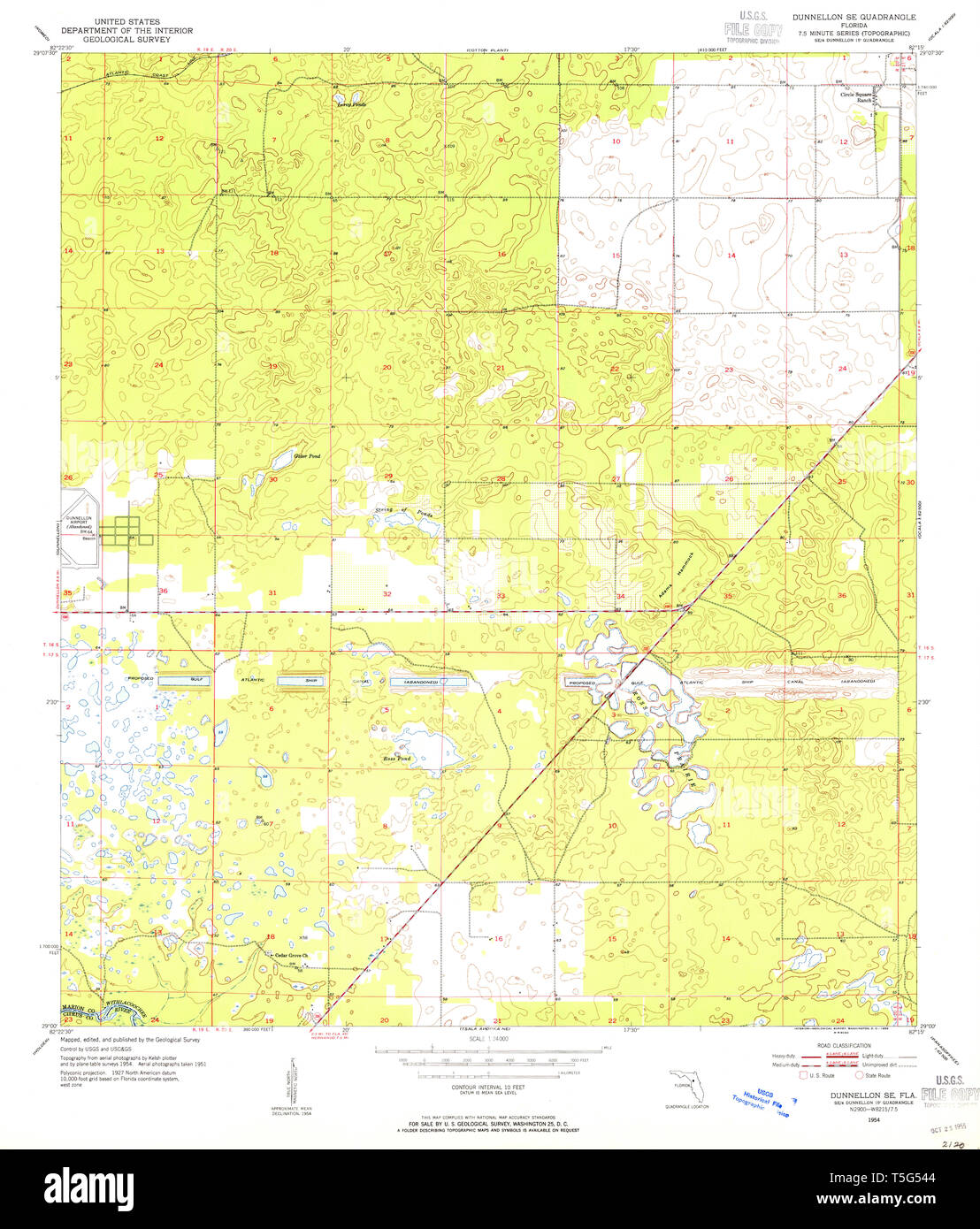 Dunnellon florida map hires stock photography and images Alamy