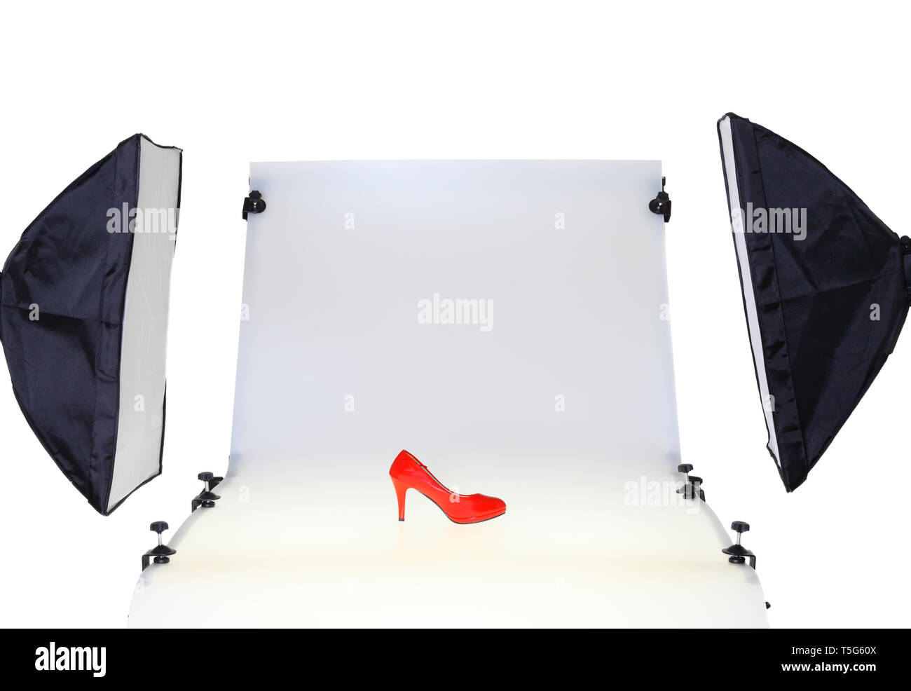Photo table for product photography in the studio Stock Photo