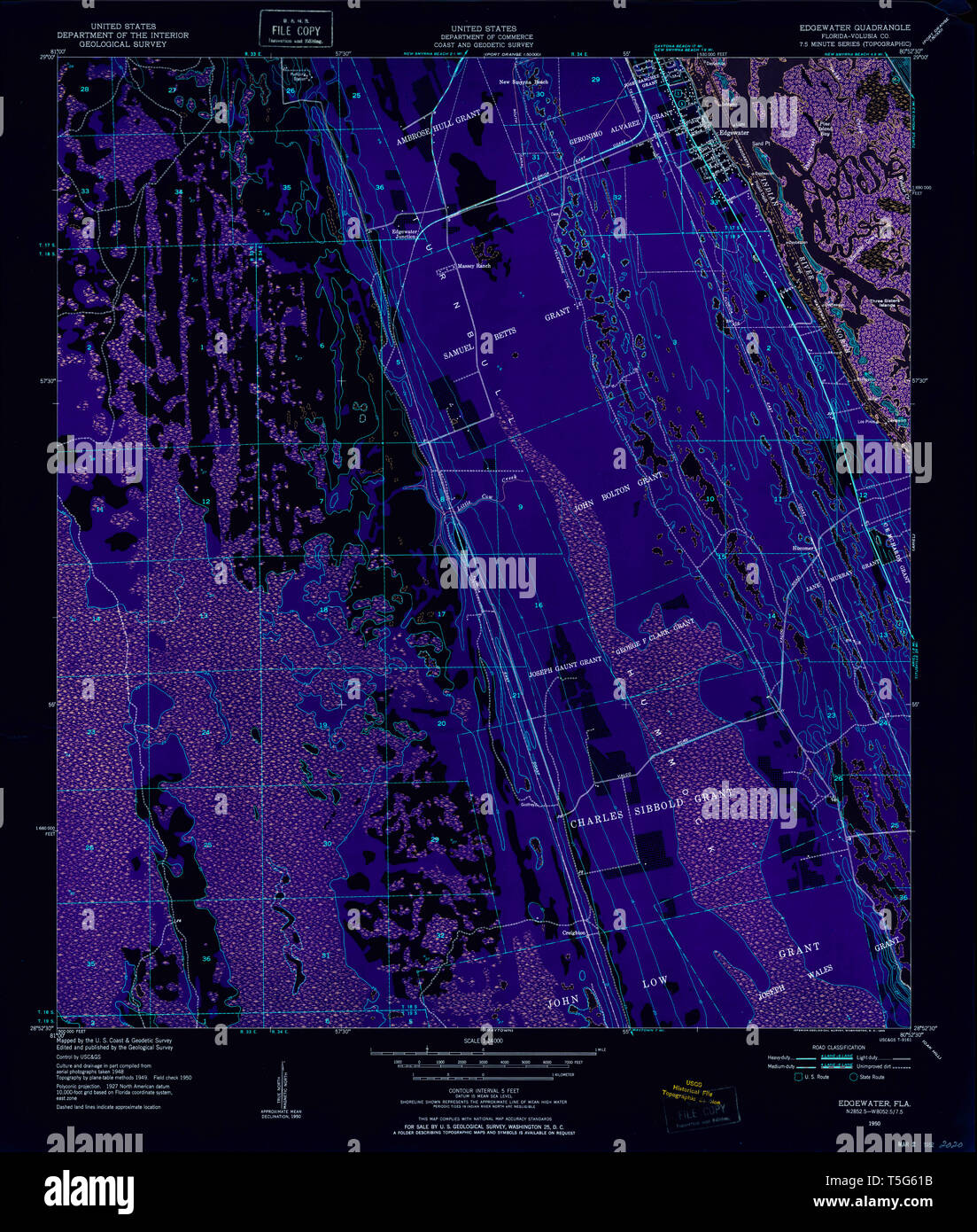 Edgewater florida map hires stock photography and images Alamy