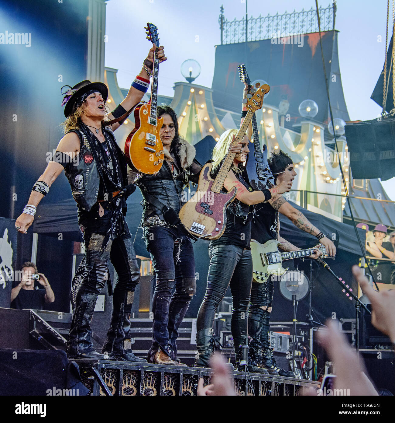 Alice Cooper with his band performing in Stockholm third of July 2015 ...