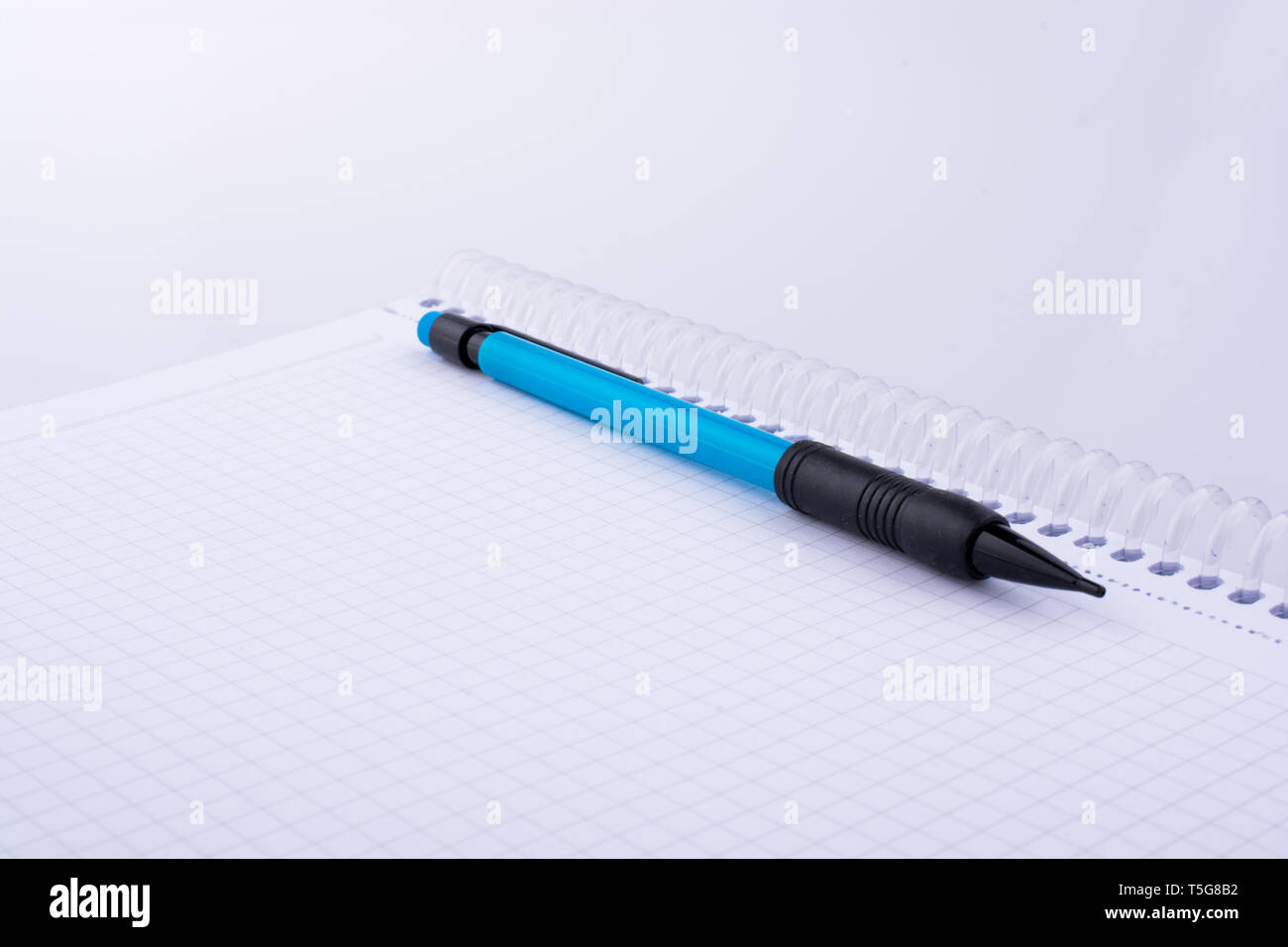 mechanical pencil of various color on white background Stock Photo - Alamy