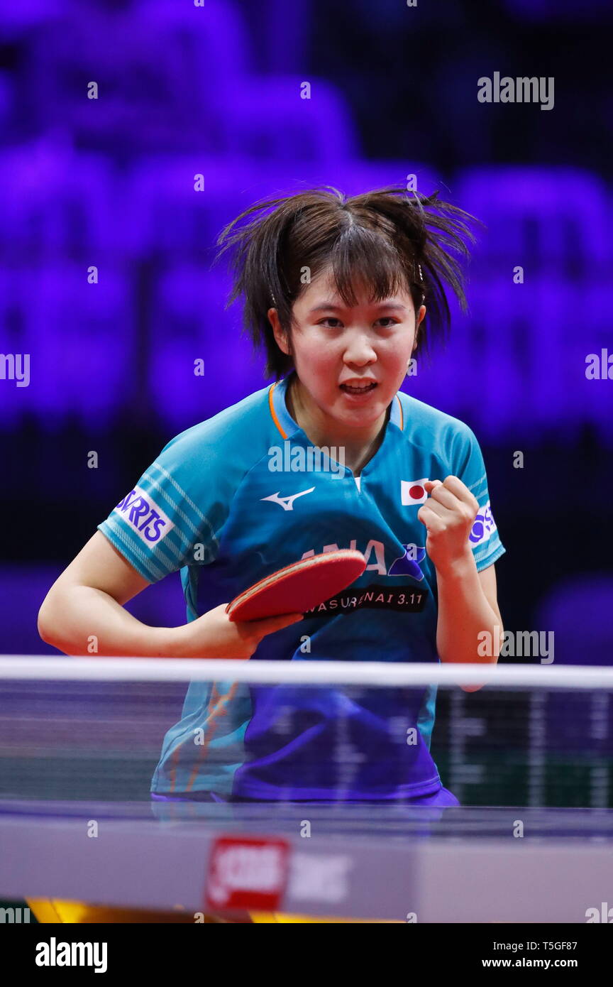 Miu Hirano (JPN), APRIL 24, 2019 Table Tennis 2019 World Table