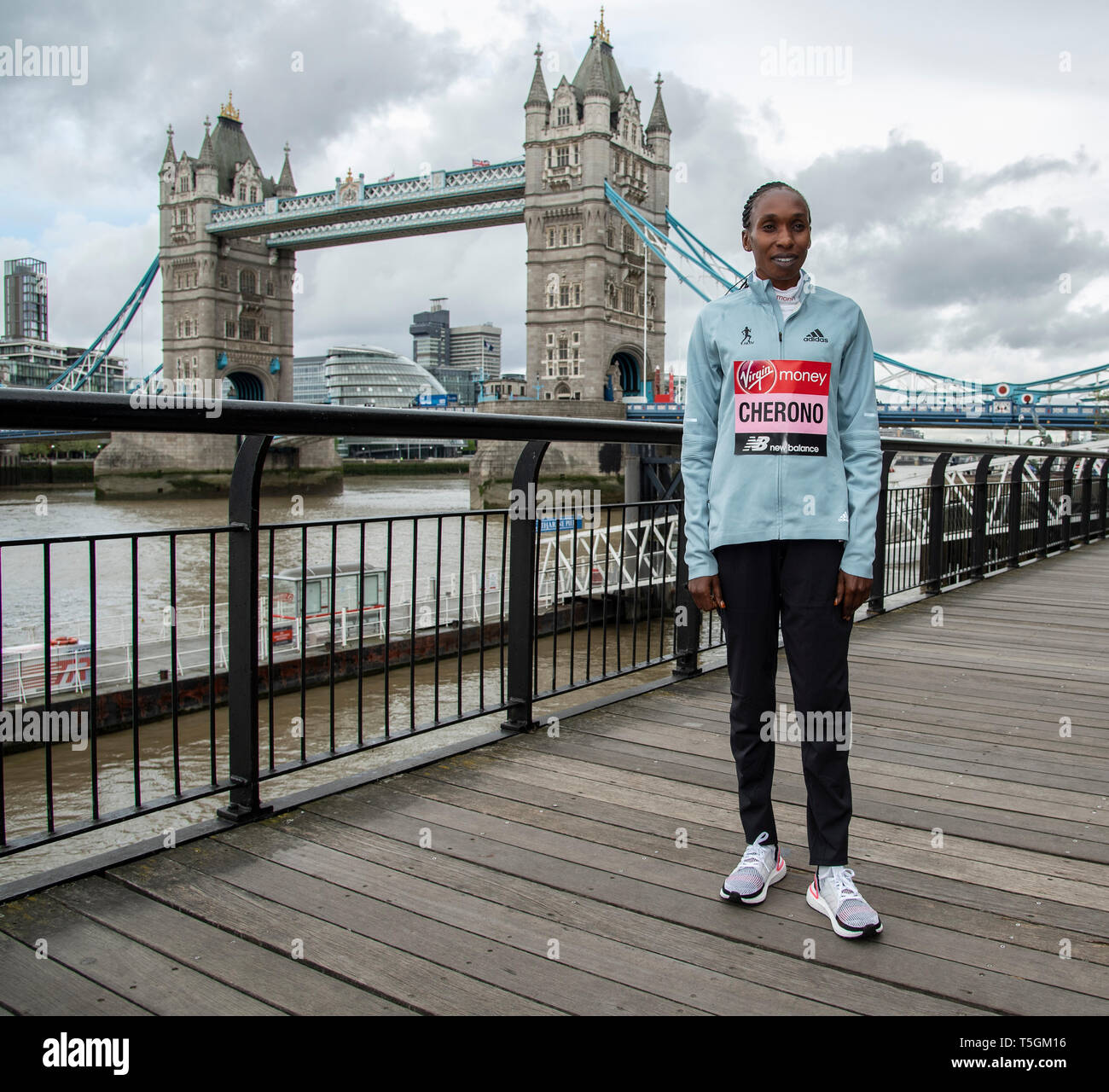 LONDON, ENGLAND APRIL 24 Gladys Cherono attends the Elite women's