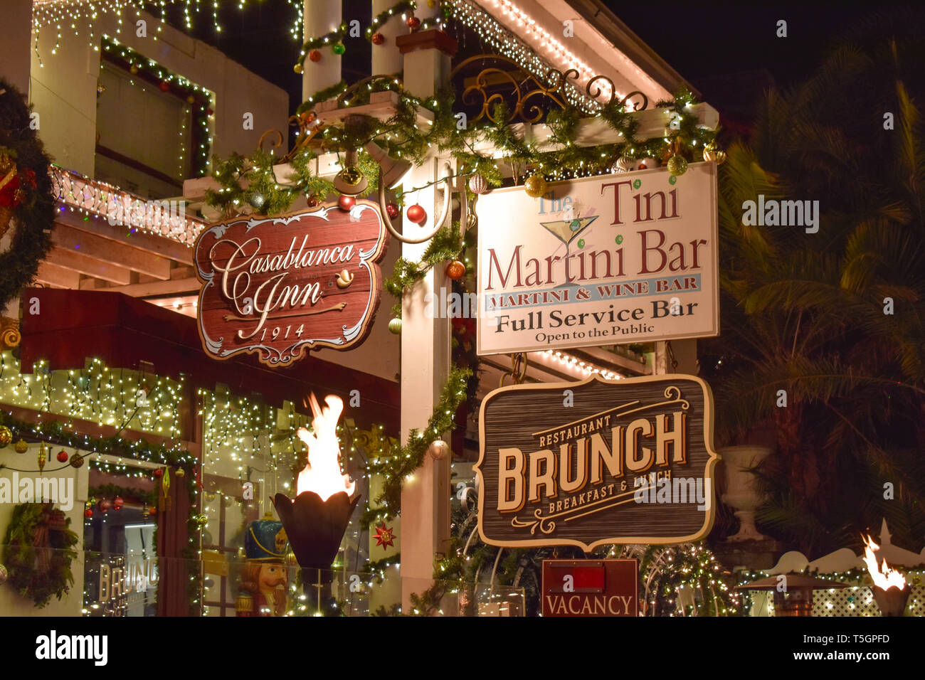 St. Augustine, Florida. January 26 , 2019 . Old Hotel and Martini Bar