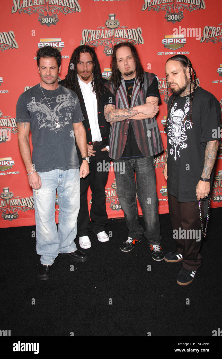 LOS ANGELES, CA. October 08, 2006: KORN at the Spike TV Scream Awards 2006 at the Pantages Theatre, Hollywood. Picture: Paul Smith / Featureflash Stock Photo