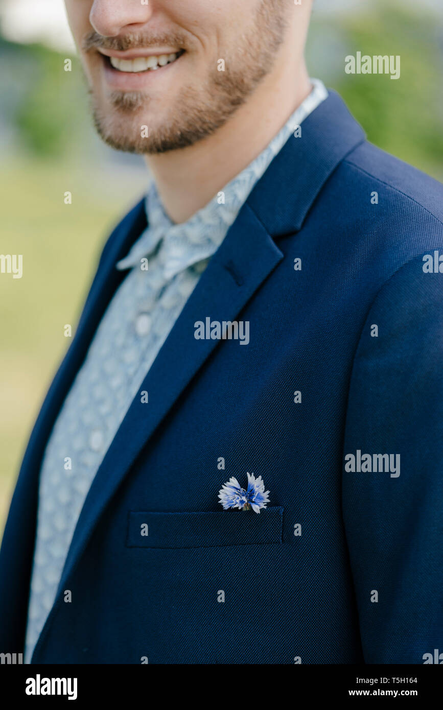 Jacket and flower hires stock photography and images Alamy