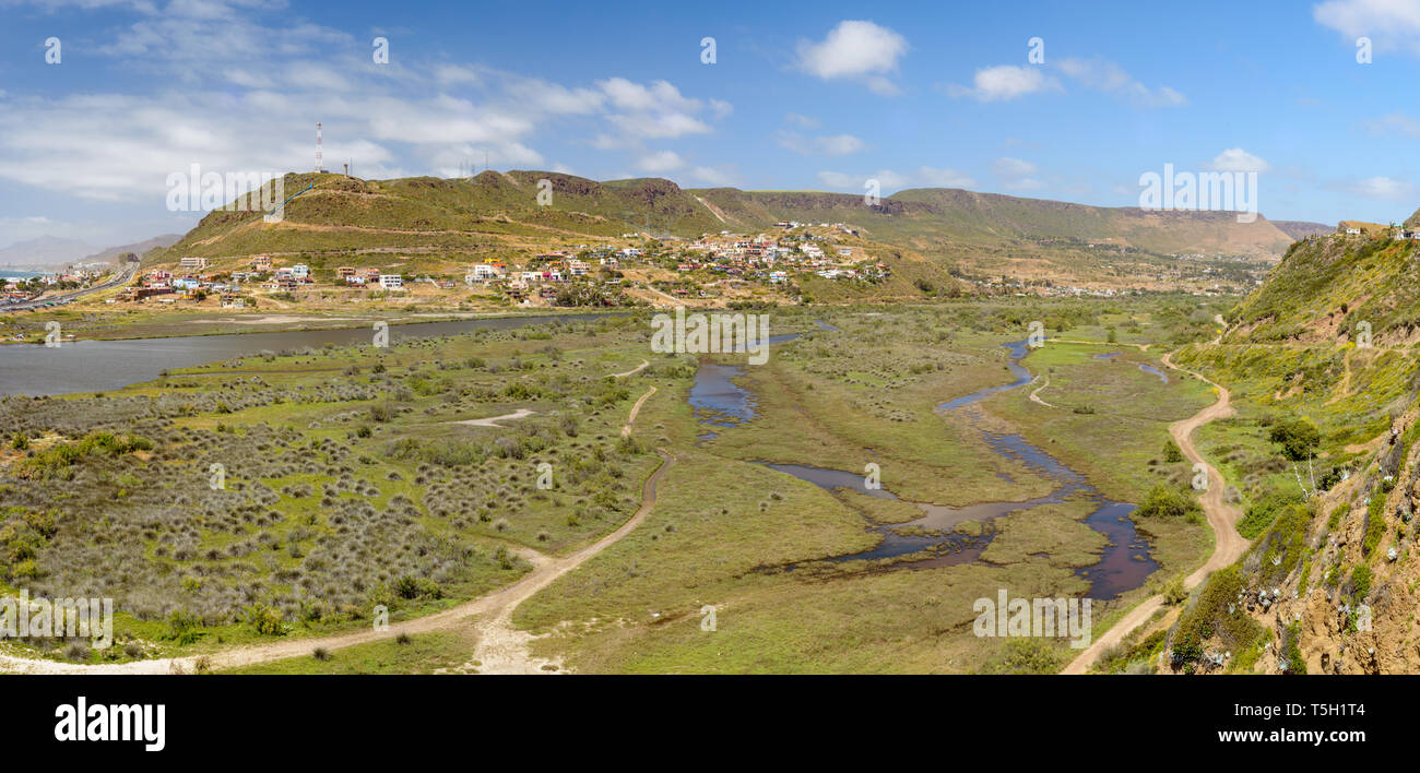 Playa La Mision, Baja California, Mexico, daylight with copy space