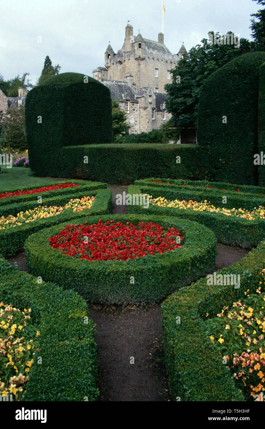 The gardens of Cawdor Castle,Scotland Stock Photo