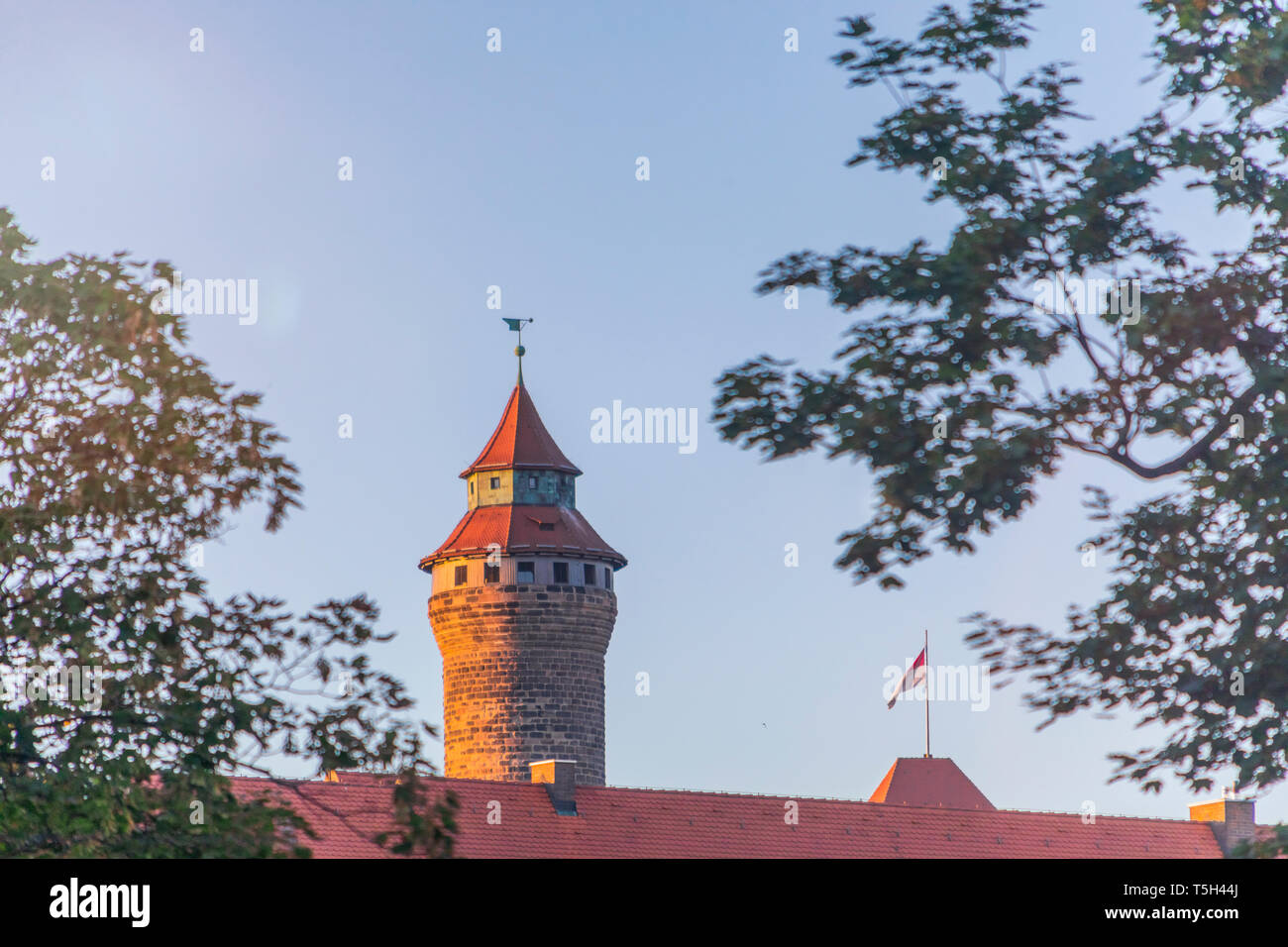 Germany, Nuremberg, Old town, Sinwell Tower Stock Photo